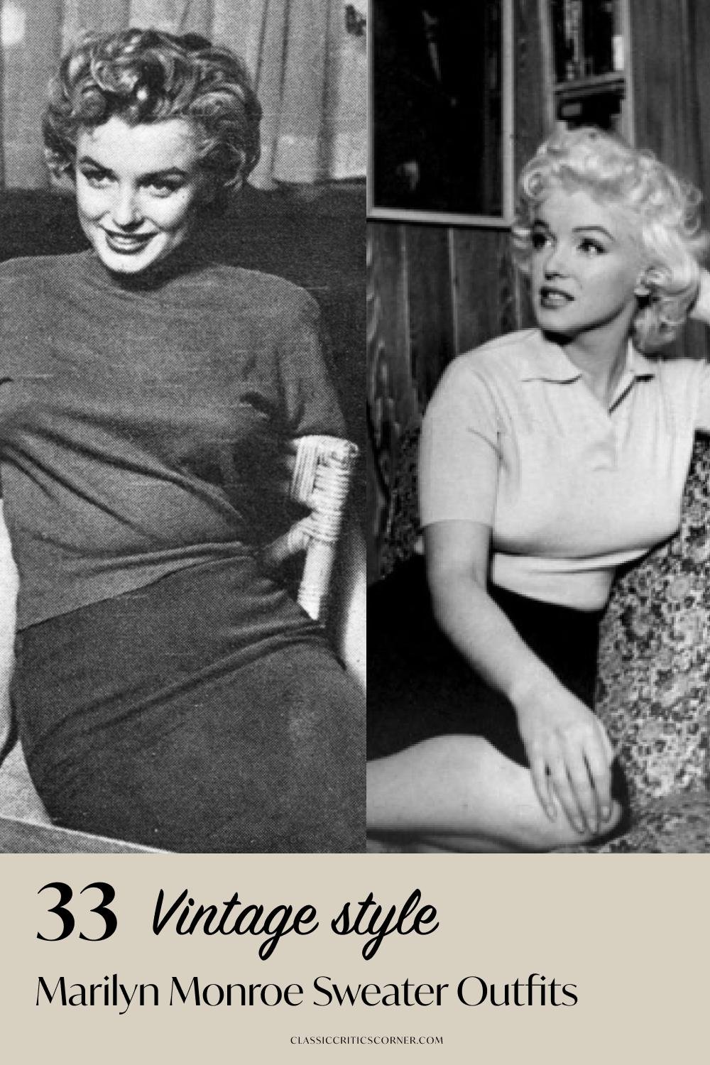 marilyn monroe sweater style