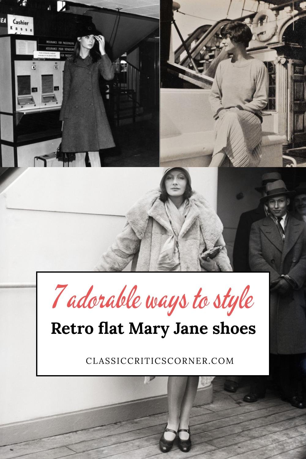 7 Chic Ways to Style Your Flat Mary Jane Shoes — Classic Critics Corner -  Vintage Fashion Inspiration including 1940s Fashion, 1950s Fashion and Old  Hollywood Glam icons like Grace Kelly, Audrey