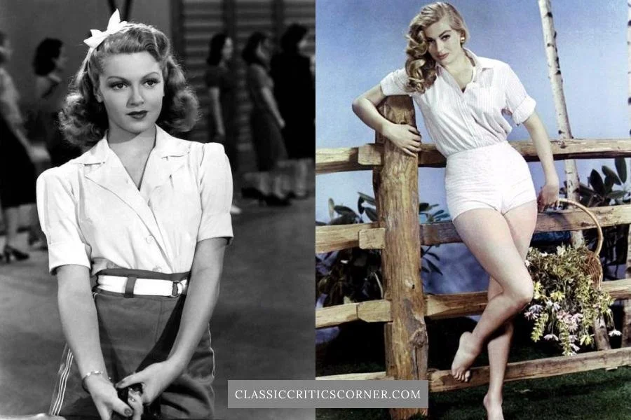 Images of Lana Turner and Anita Eckberg wearing vintage summer outfits
