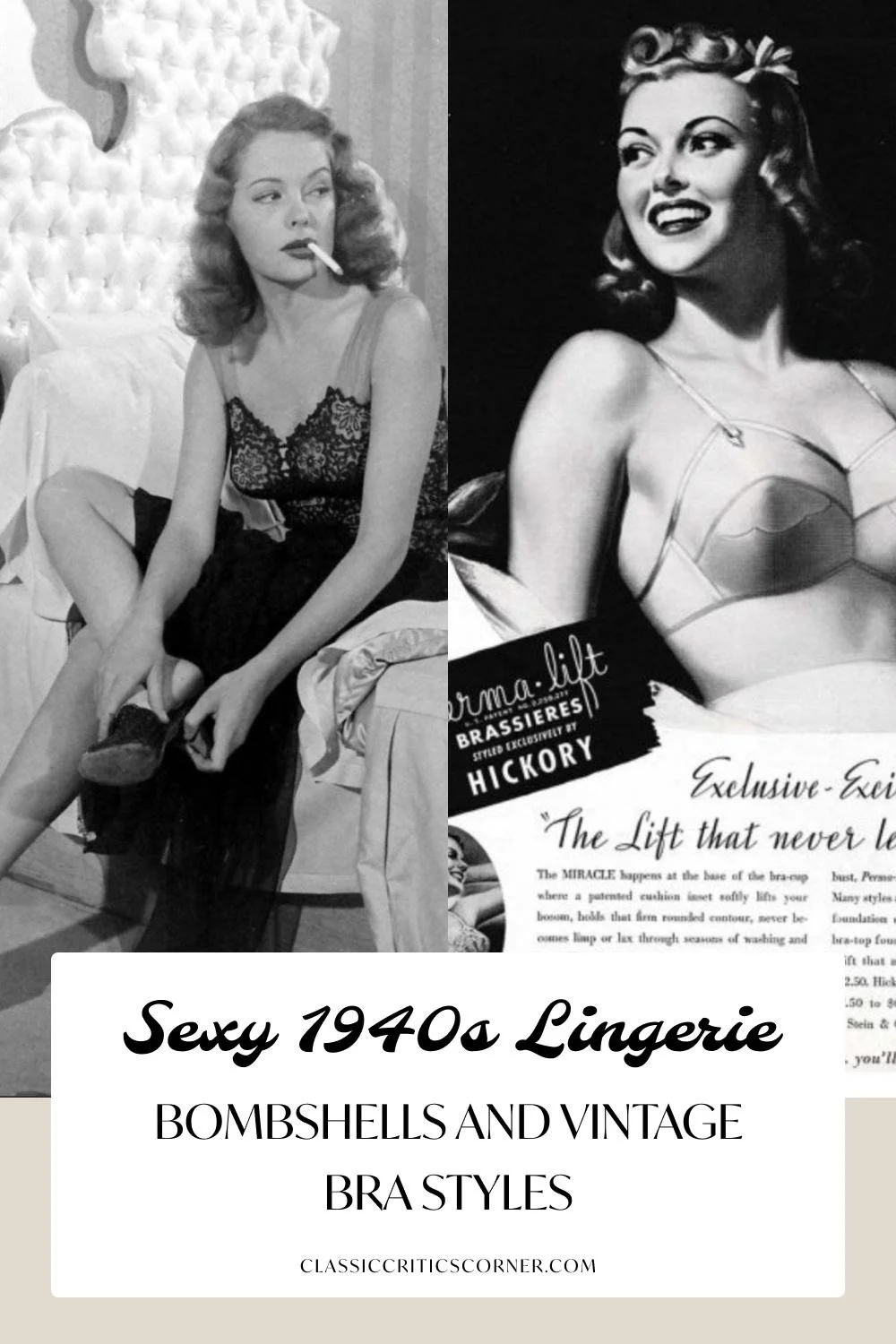 Sexy 1940s Lingerie Bombshells Vintage Bra Styles Classic Critics sexy-1940s-lingerie-bombshells-vintage-bra-styles-classic-critics