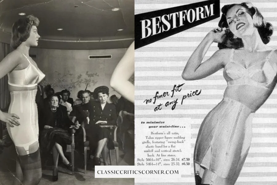 images of women wearing 1940s shapewear