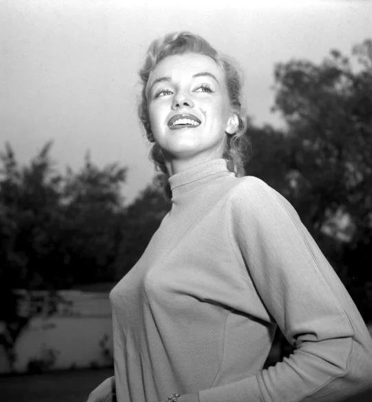 image of Marilyn Monroe wearing a bullet bra under a sweater