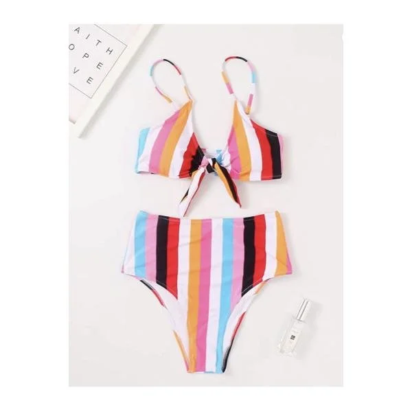 vintage striped bikini