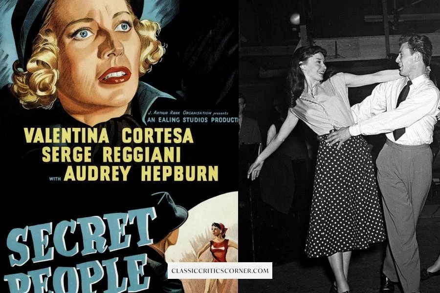 Images from the Audrey Hepburn movie "Secret People"