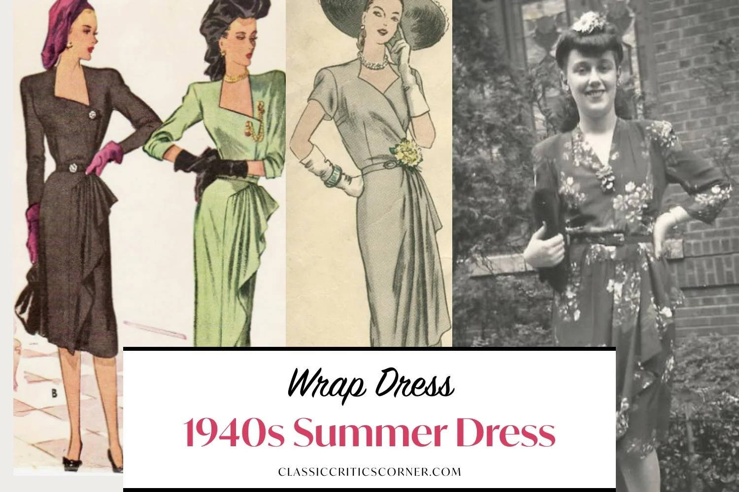 1940s style wrap dresses