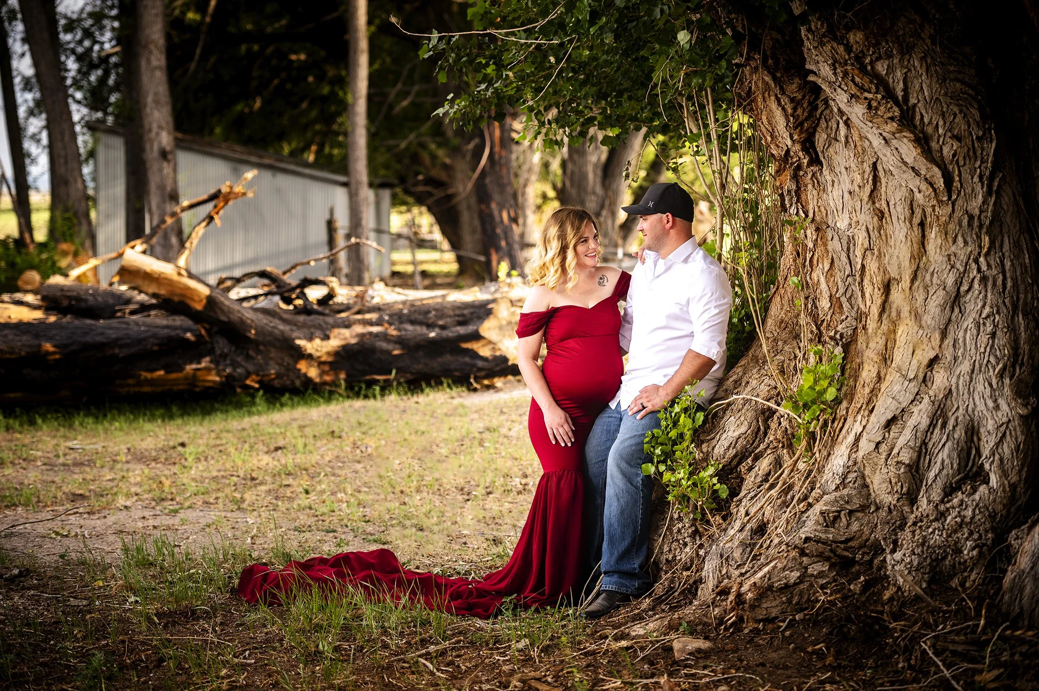 Maternity Outdoor Couple Husband Wife Baby Pregnant