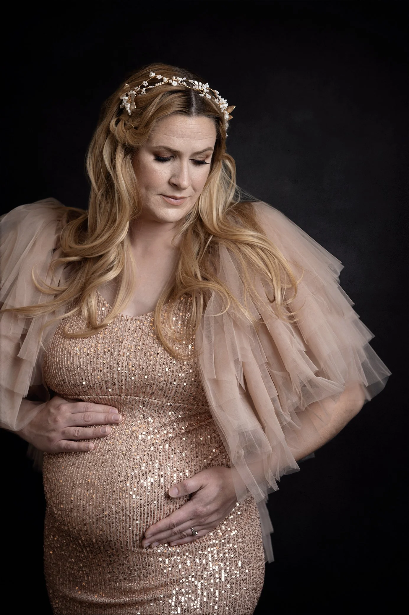 Maternity Dress and Hair Piece