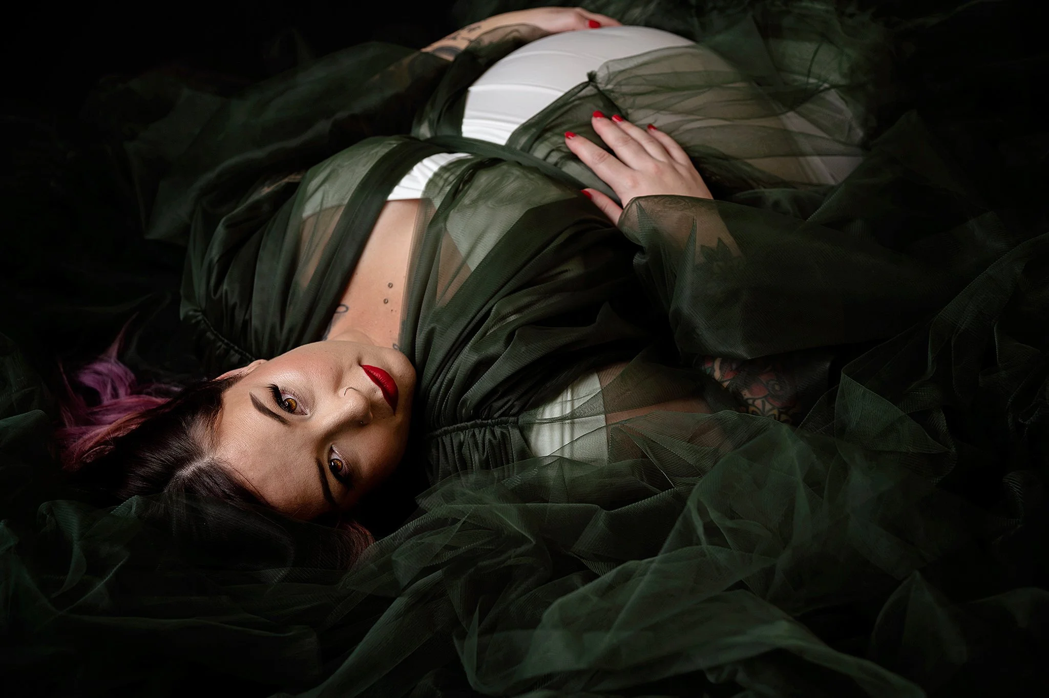 Professional Hair and Makeup Chloe Lucinda Makeup Artistry Courtney Ruiz Hair Katharina Hakaj Couture Gowns Chicaboo Gowns