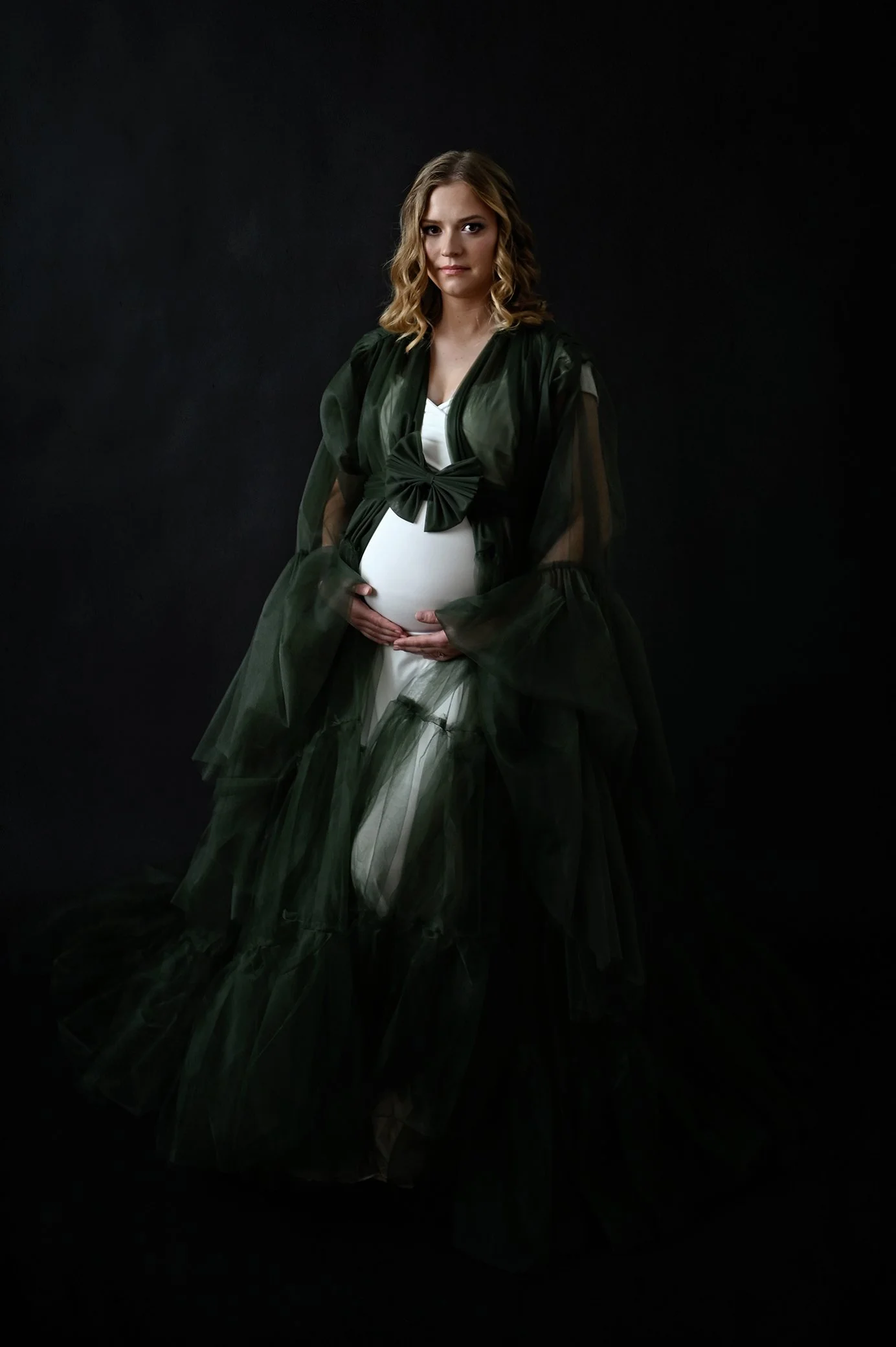 Studio Green Fluffy Gown Fancy 