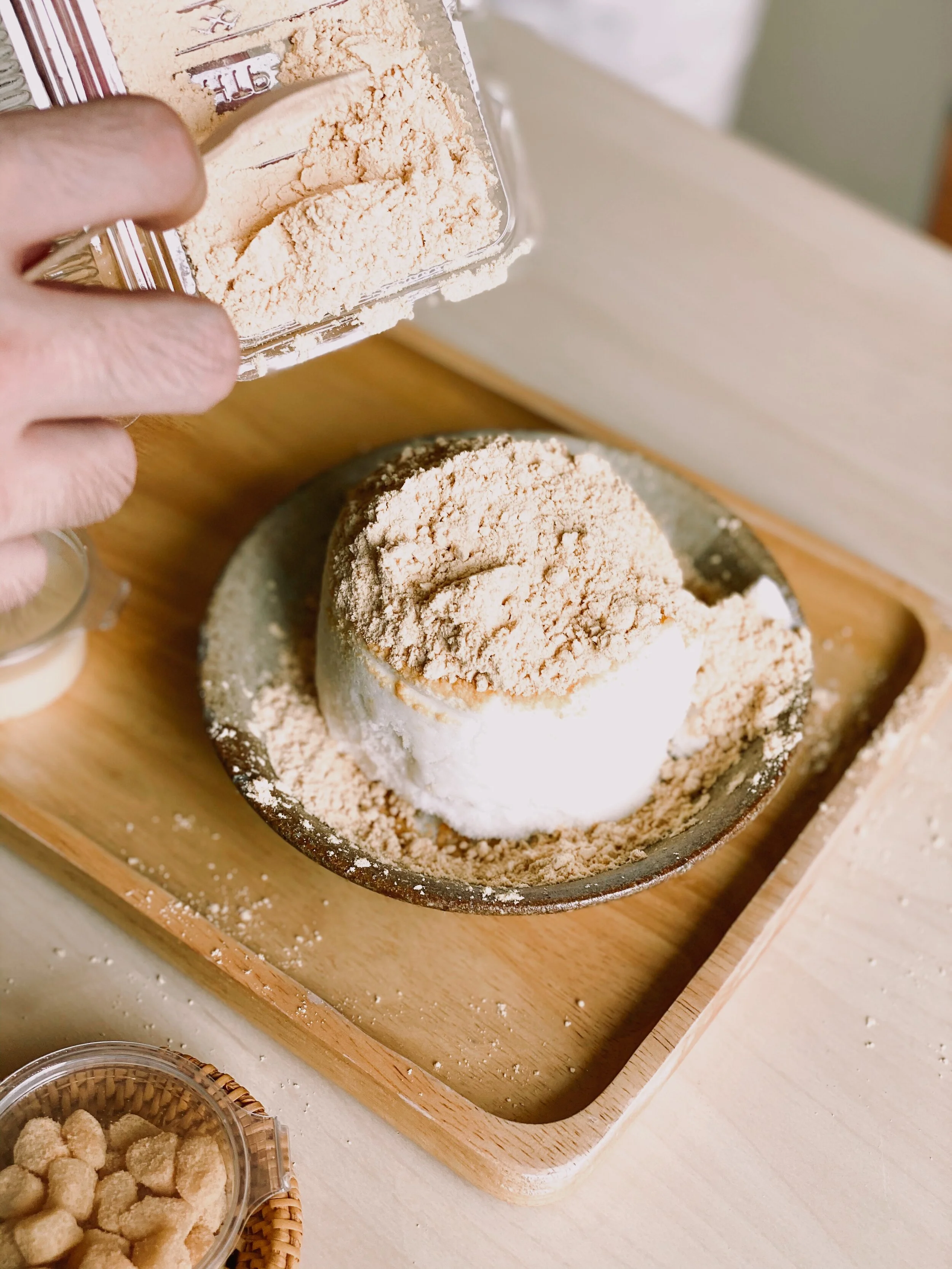 2. Add the first topping