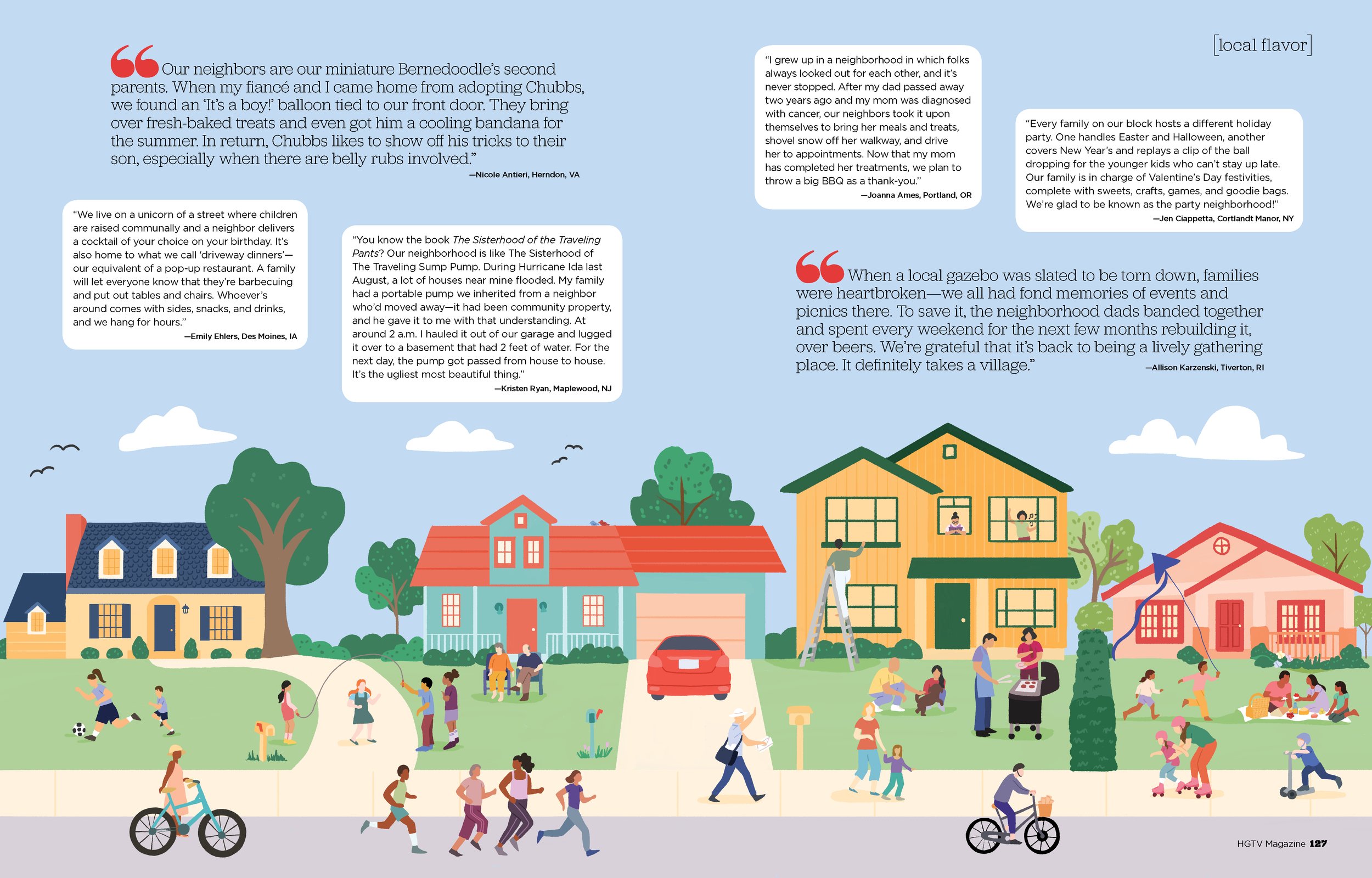 HGTV magazine commission on good neighbors