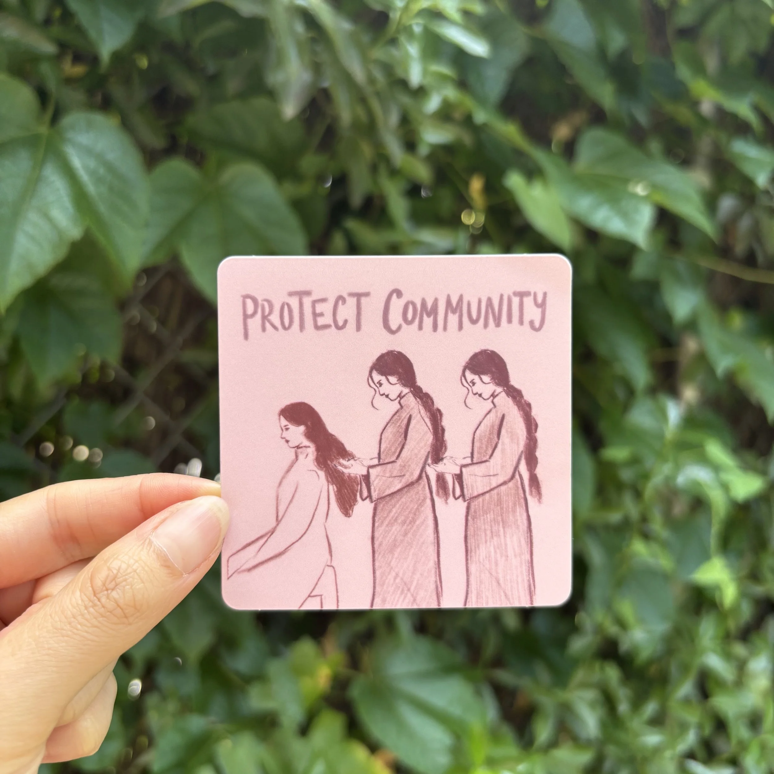 Protect community sticker