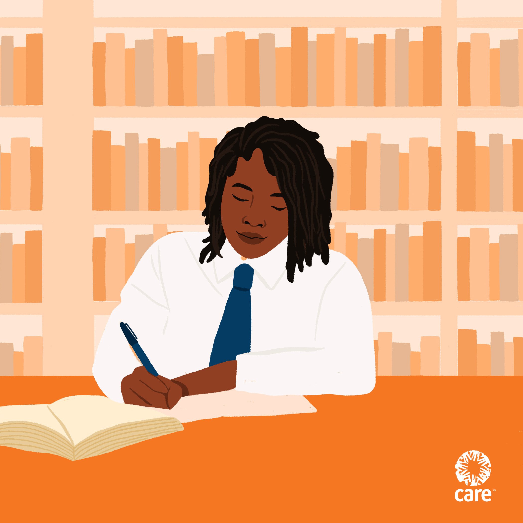 Illustrations for CARE International's digital presence, there were 8 total topics that the illustrations covered