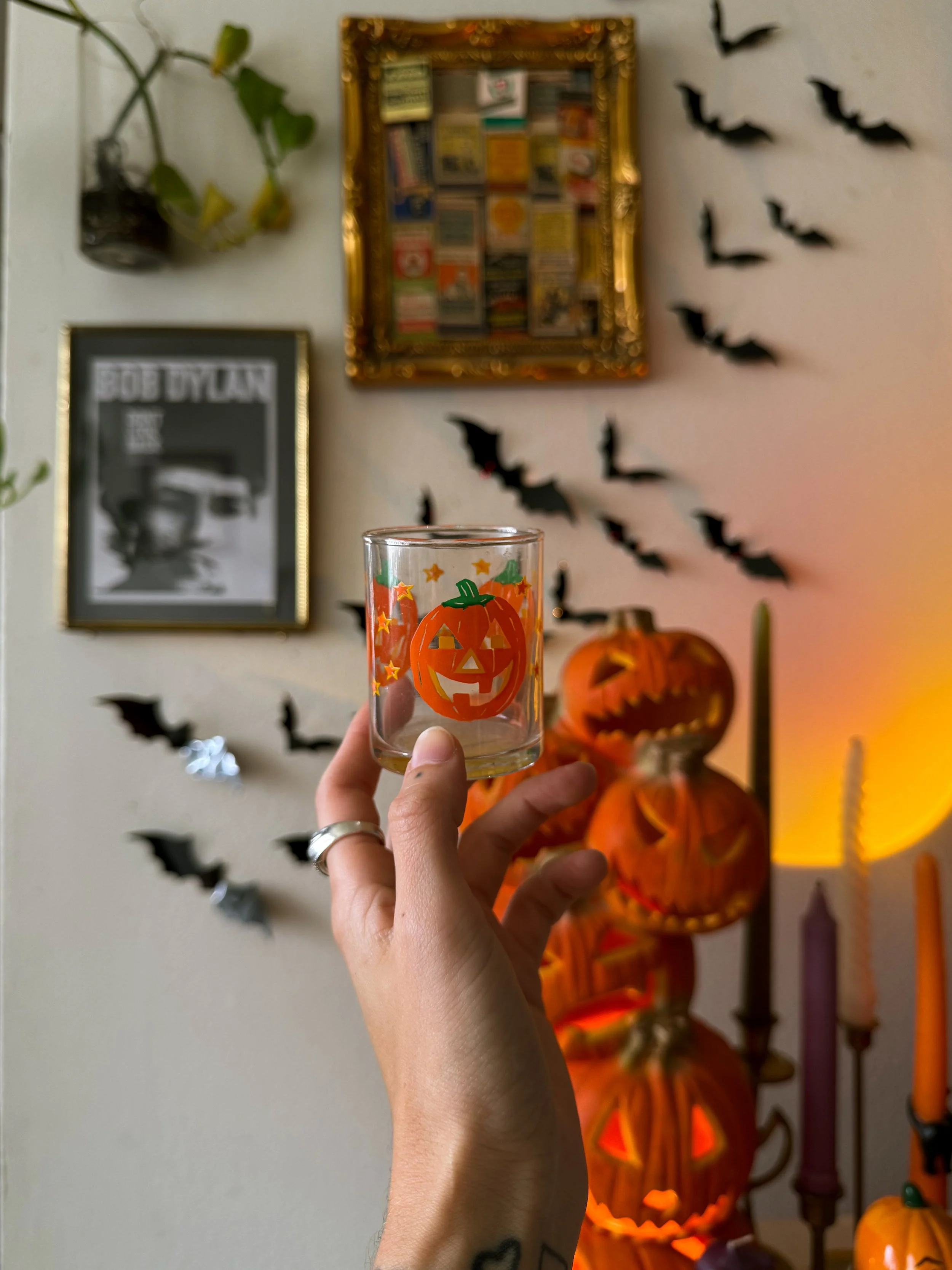 VTG 1990s Halloween Candle Holder