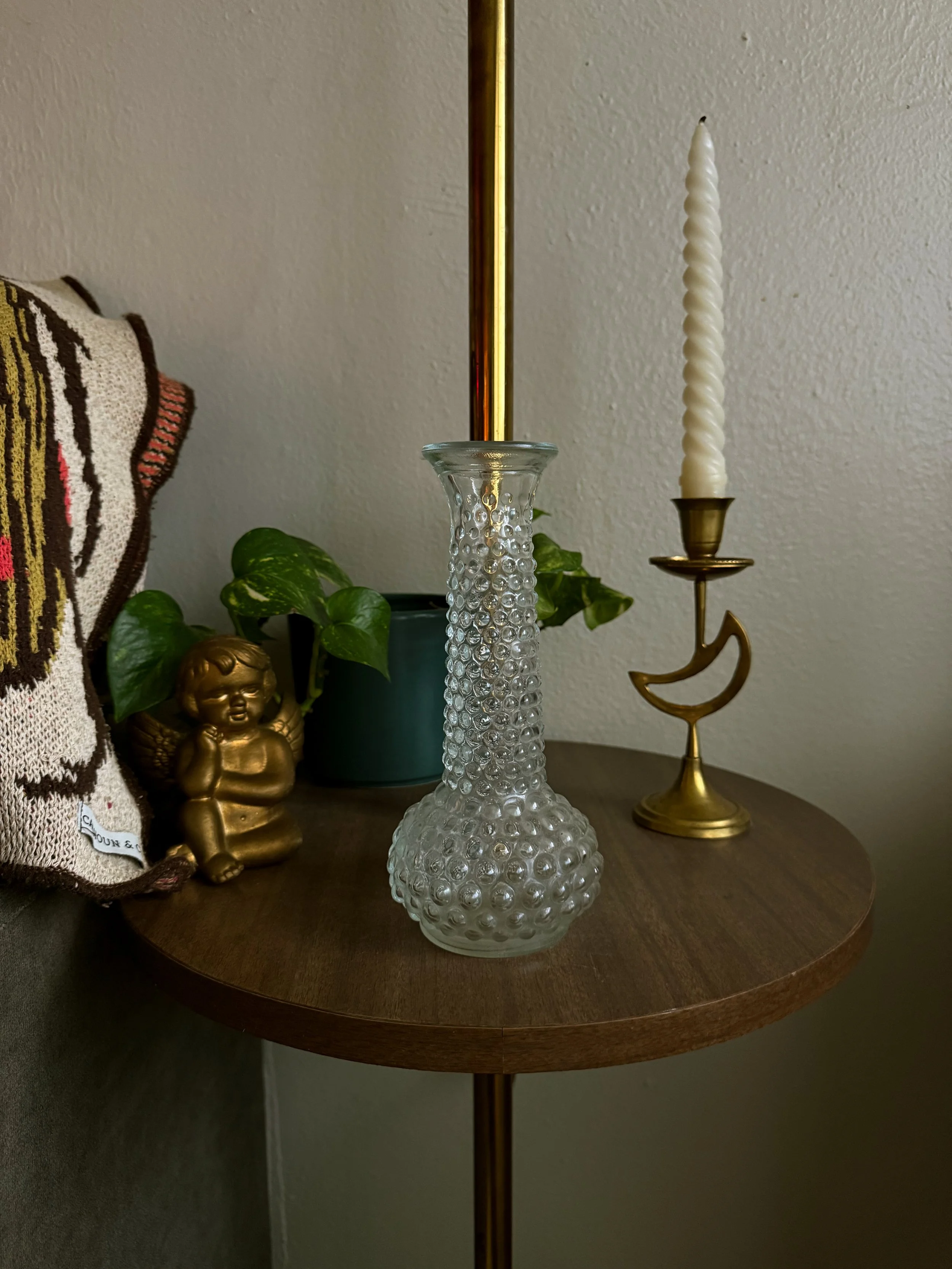 Vintage Glass Bubble Vase