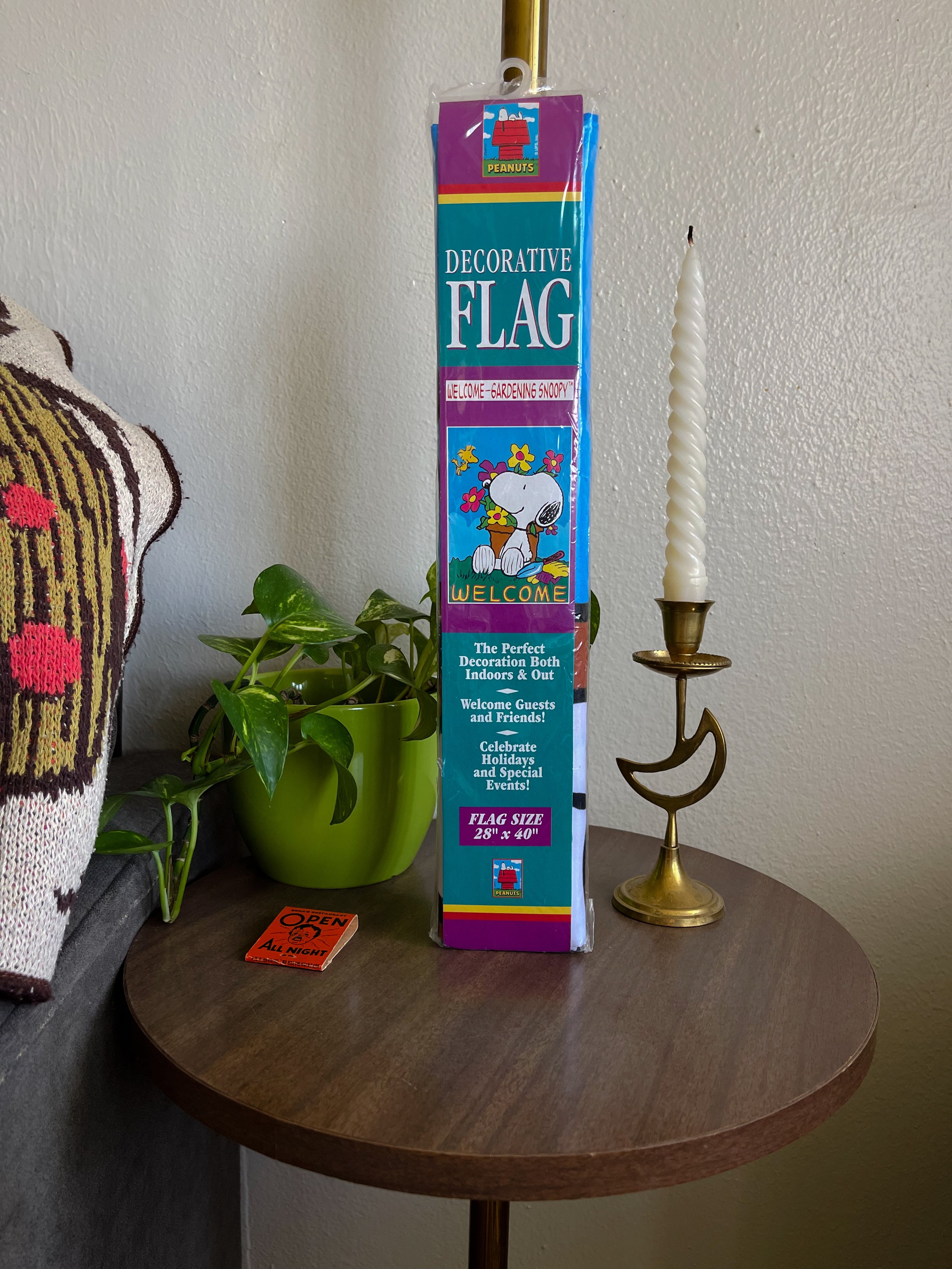 VTG 1990s Snoopy Flag