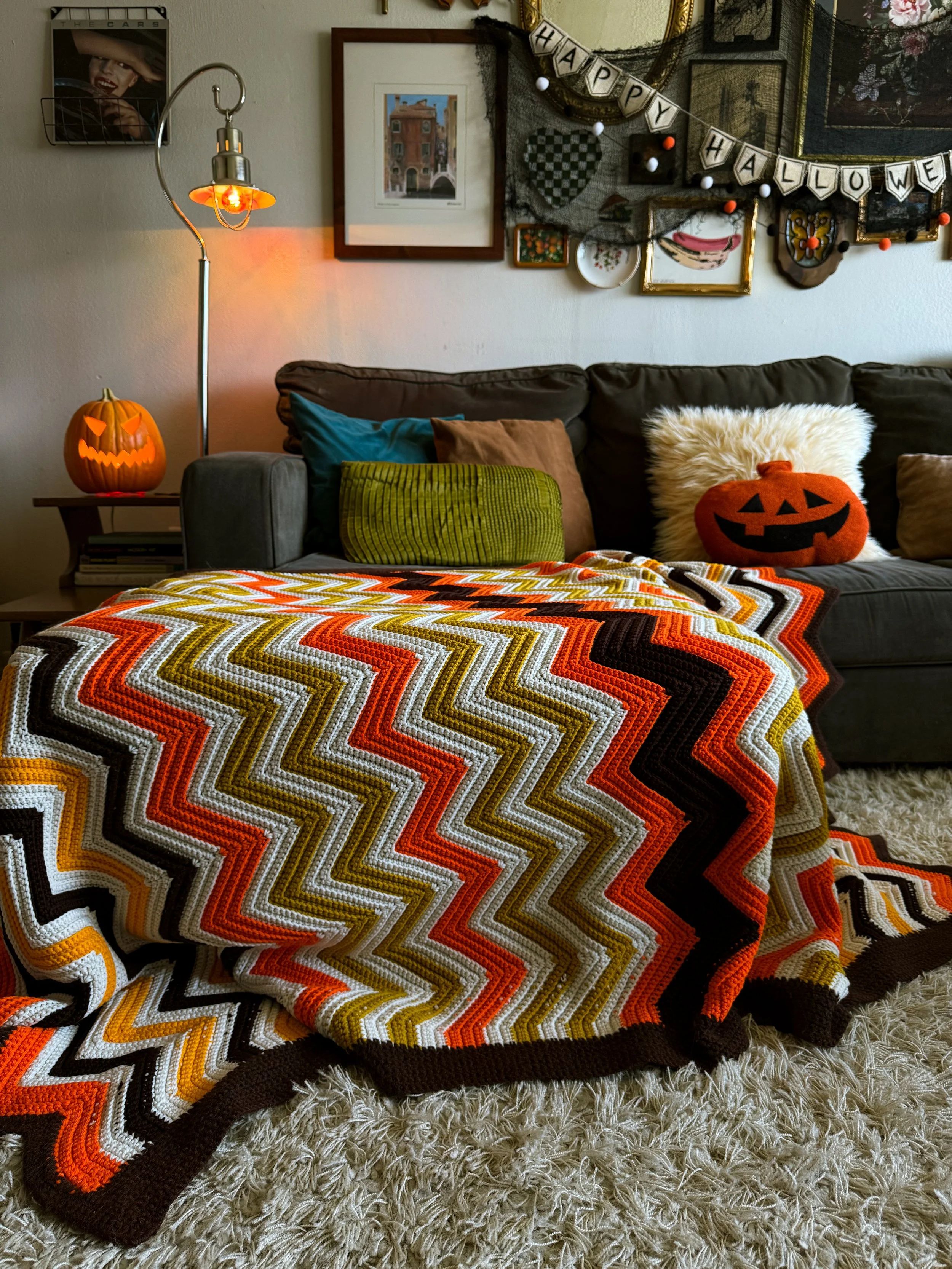 Vintage Afghan Blanket