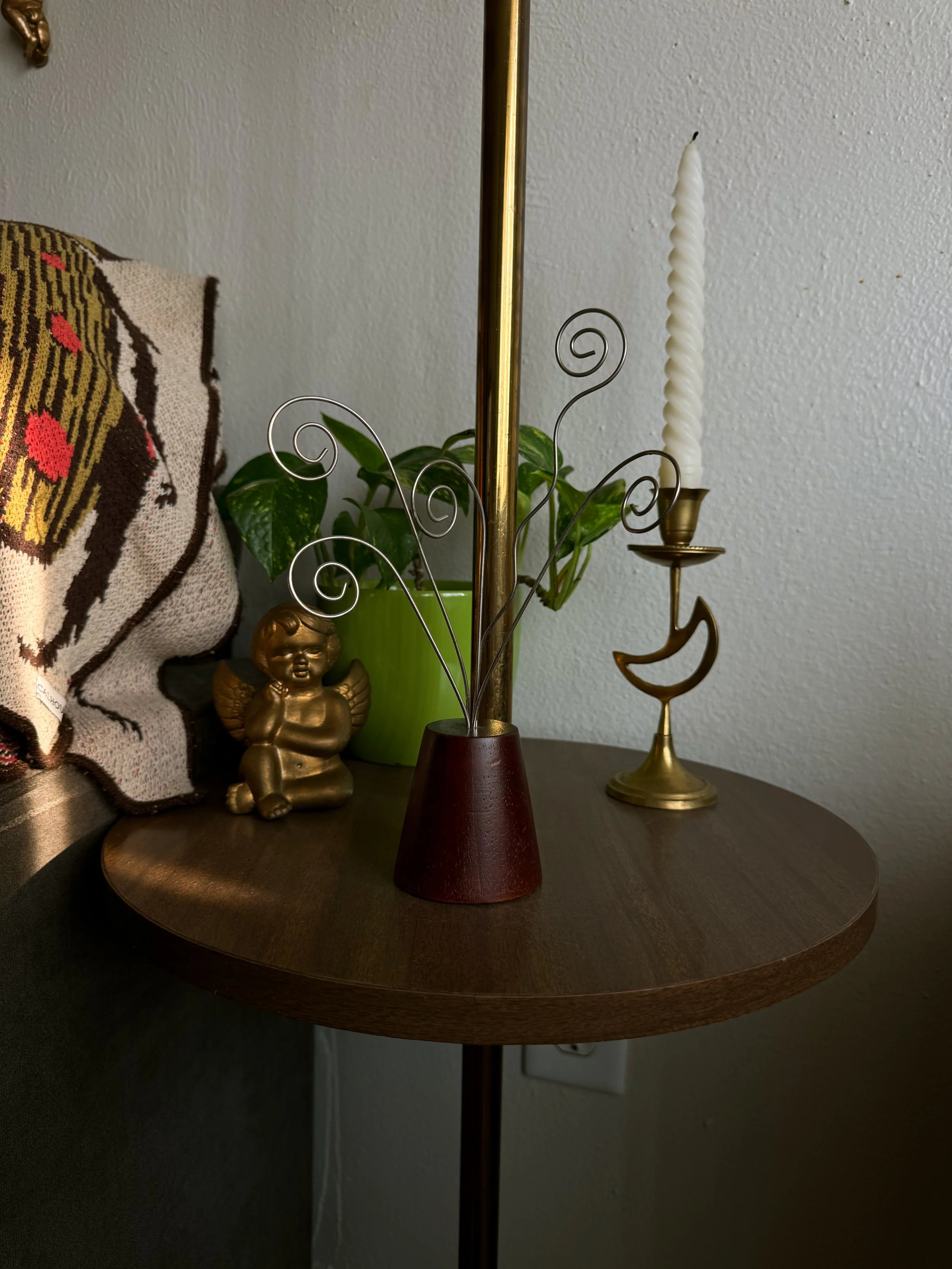 Vtg MCM Photo Holder