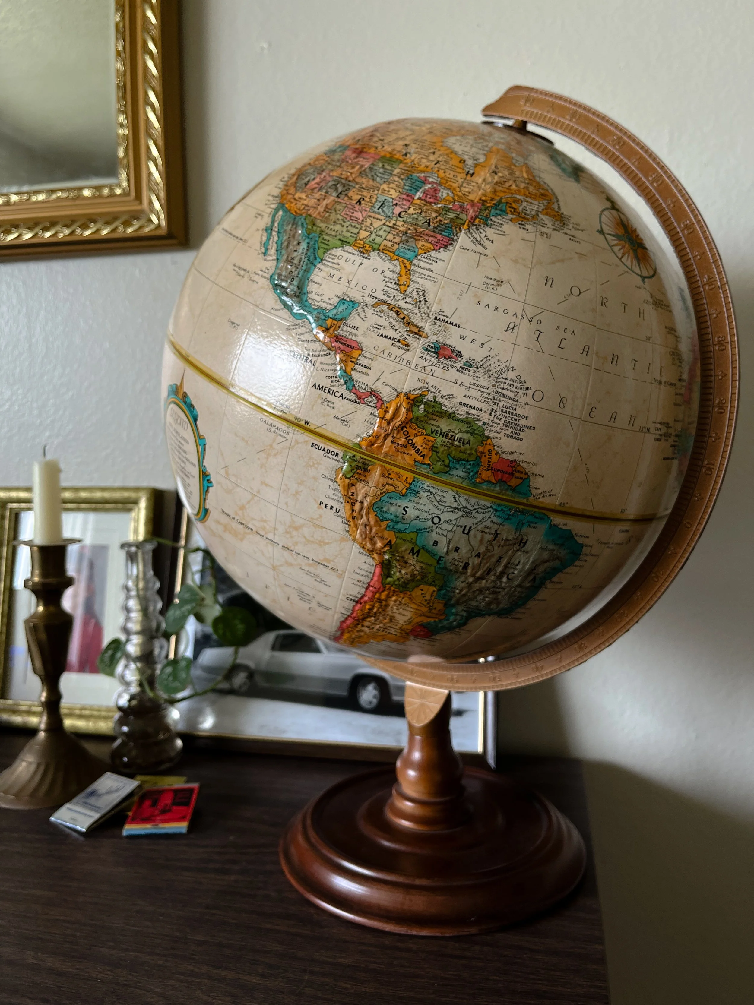 Vintage MCM World Classic Globe