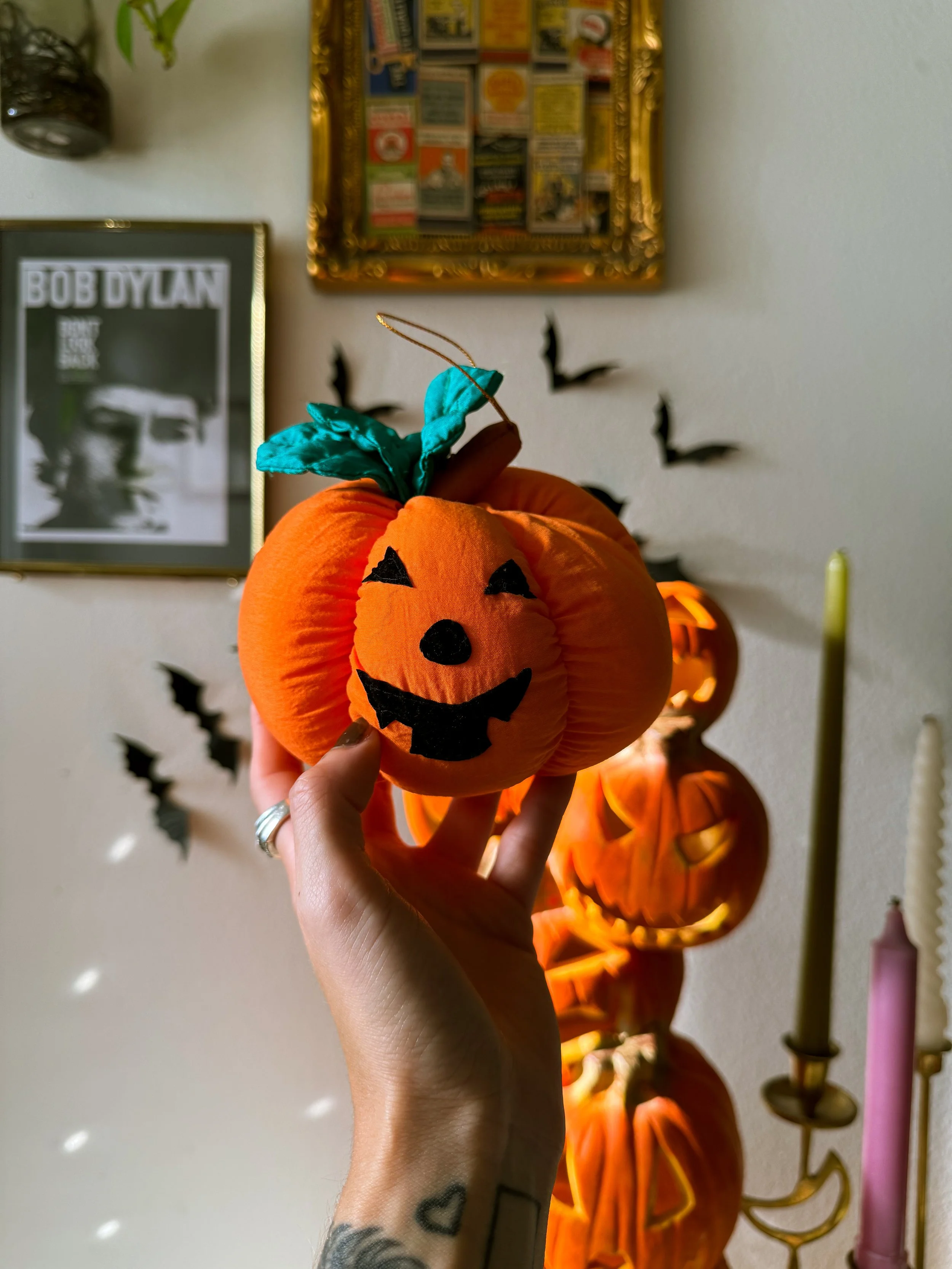 VTG 1990s Stuffed Jack-O-Lantern