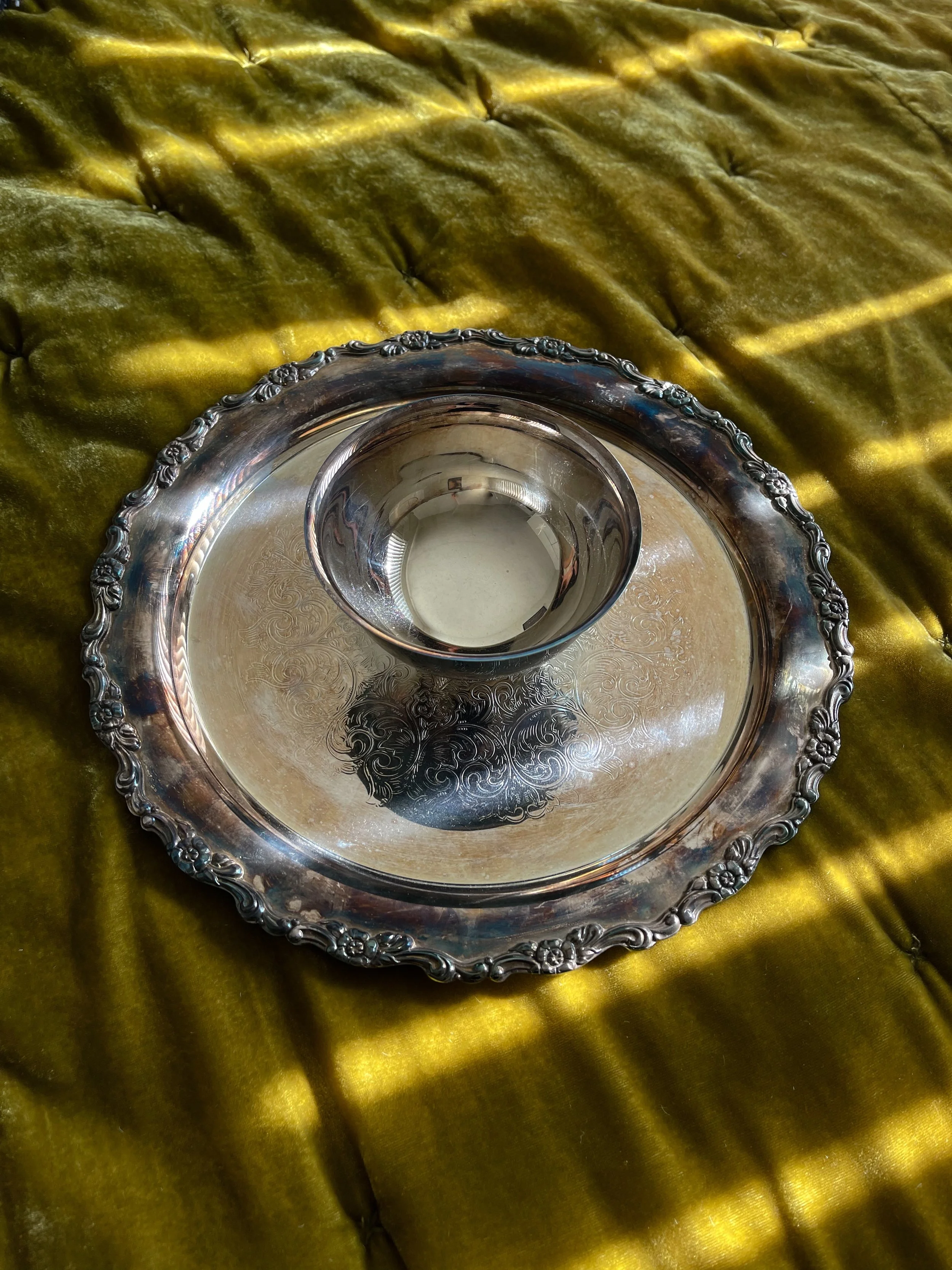 VTG Silver Serving Tray