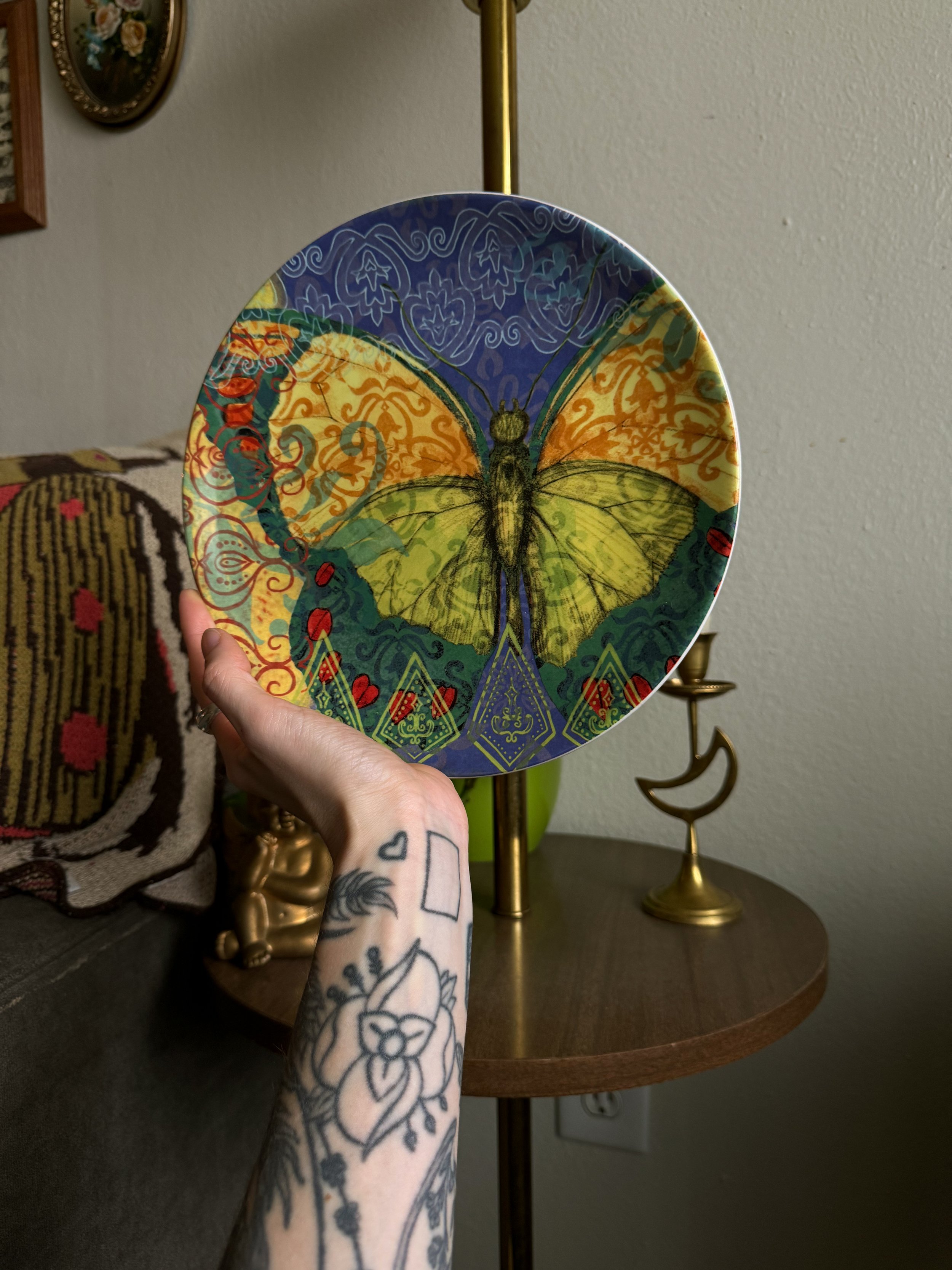 VTG Butterfly Ceramic Plate