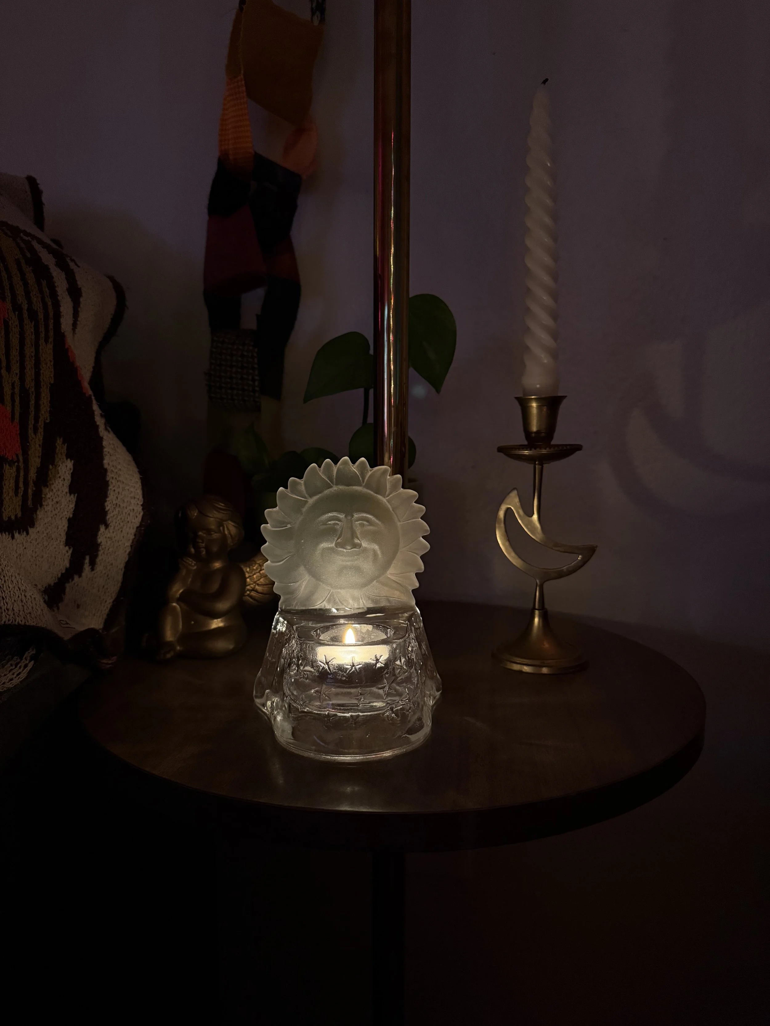 VTG Celestial Sun Candle Holder