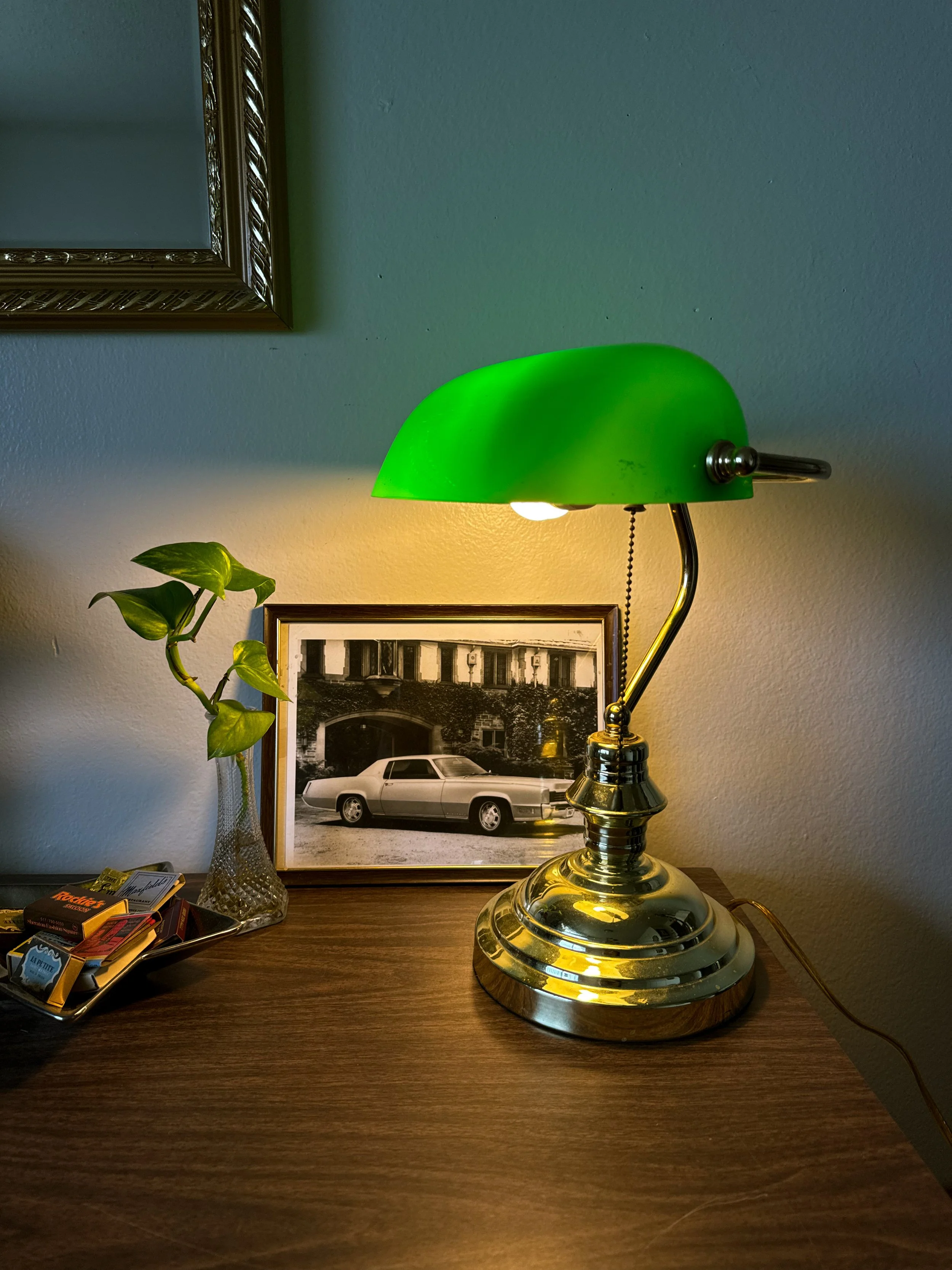 VTG Brass Banker’s Lamp