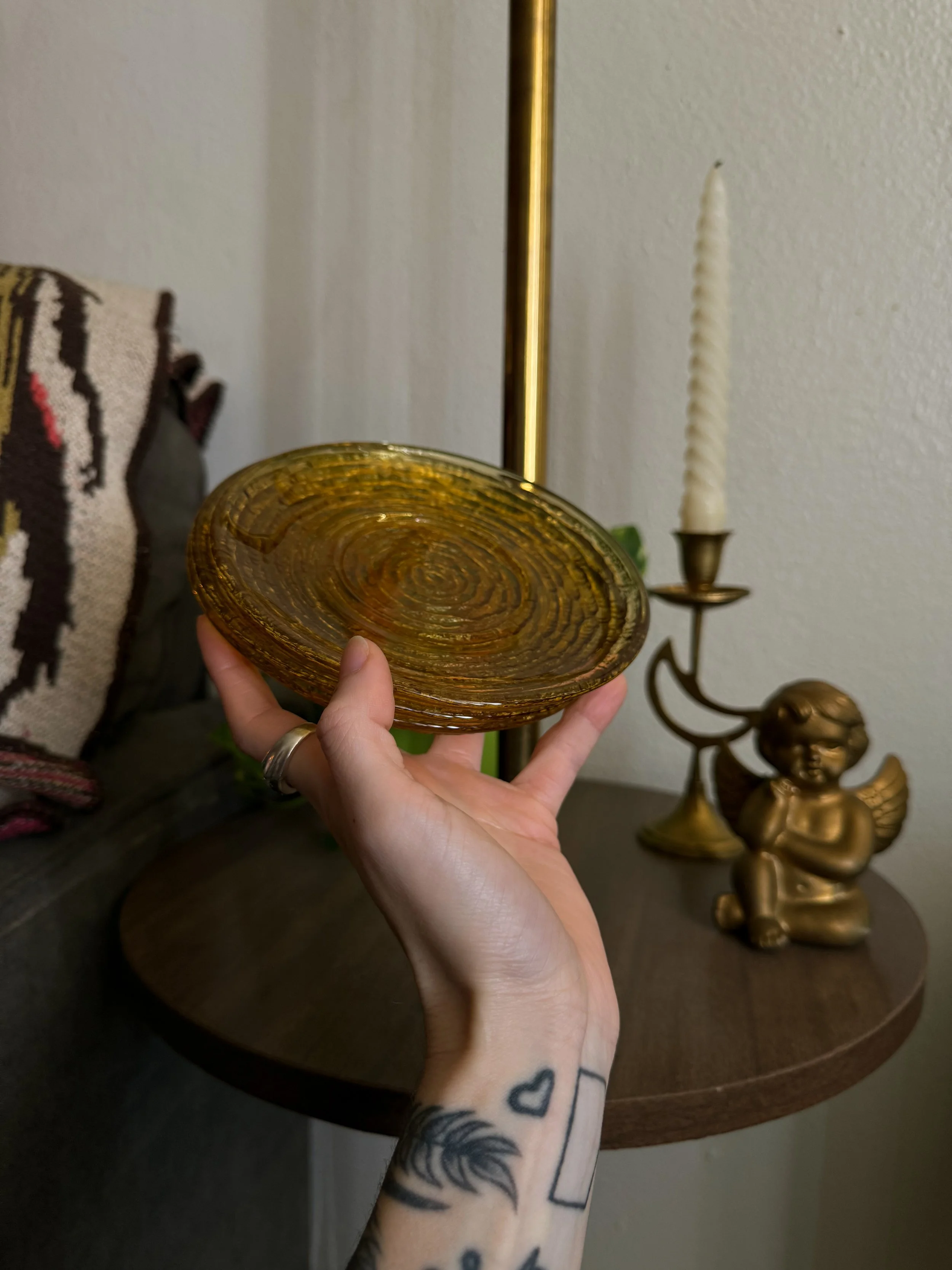 VTG Amber Glass Plates