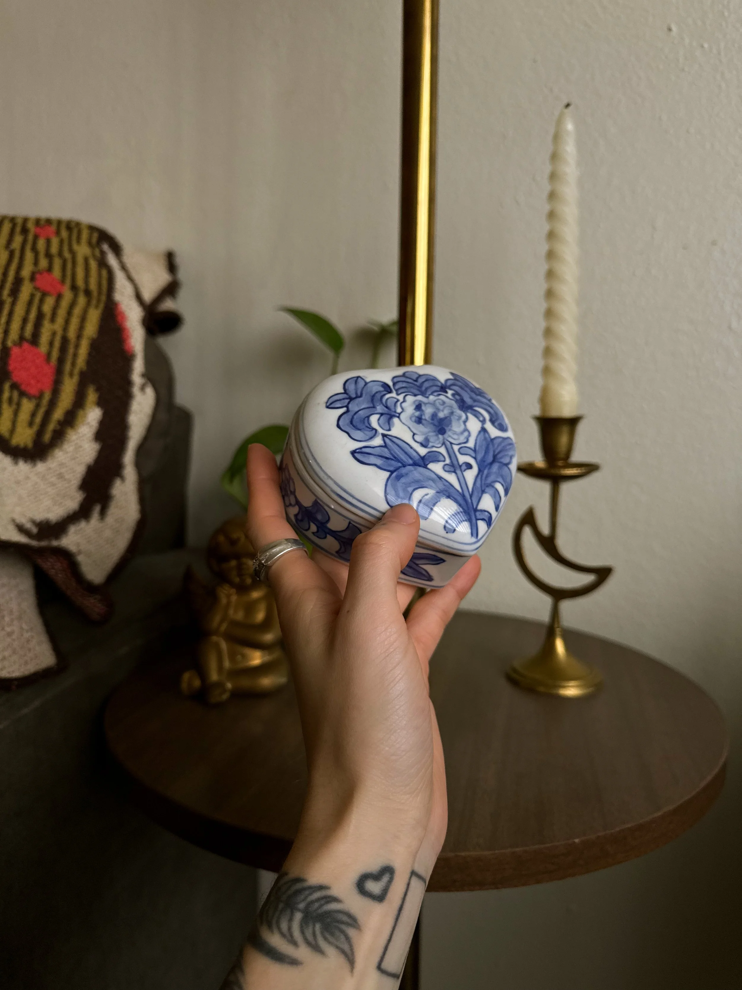 Vintage Heart Shaped Box