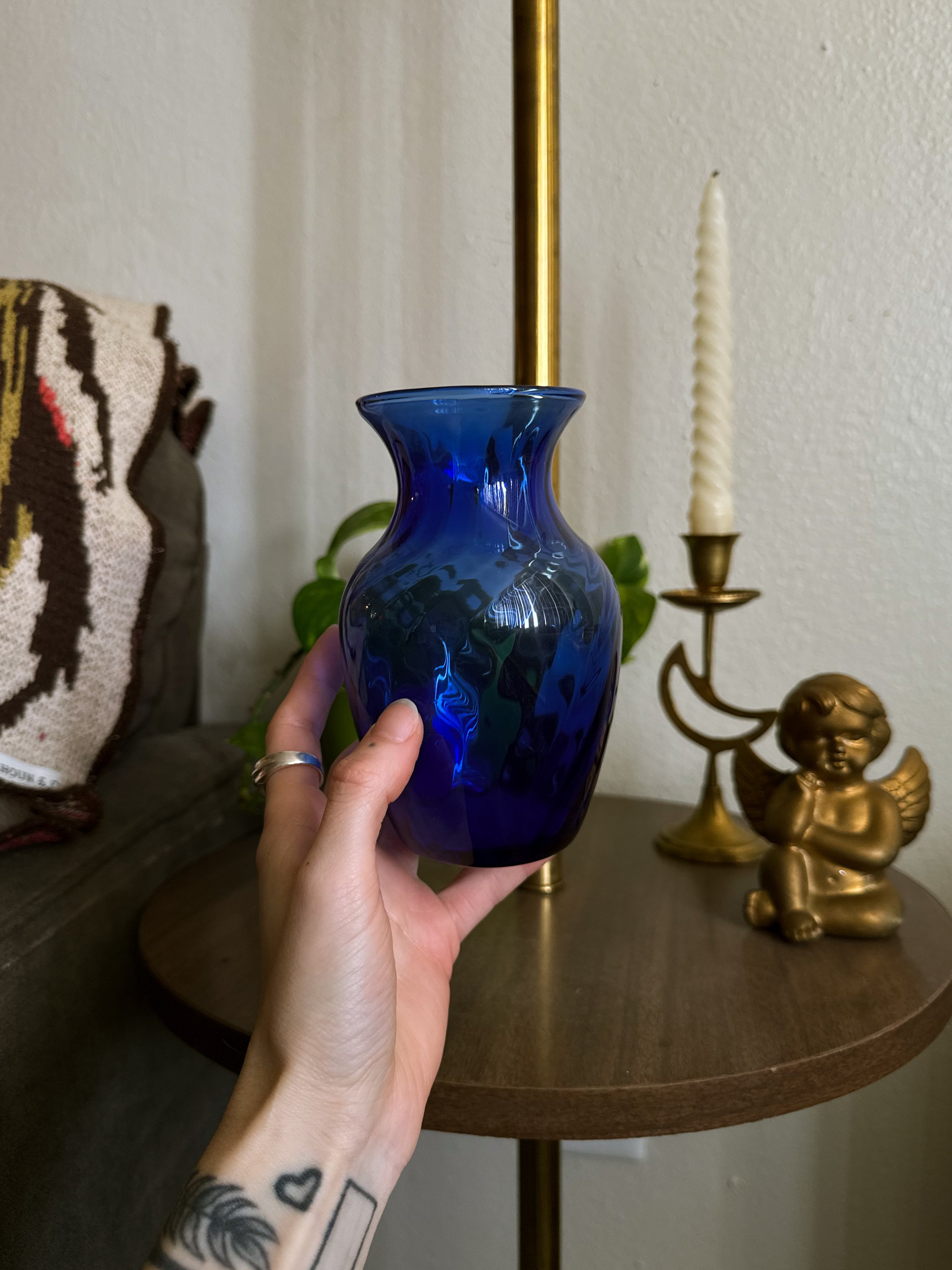 VTG Cobalt Glass Vase