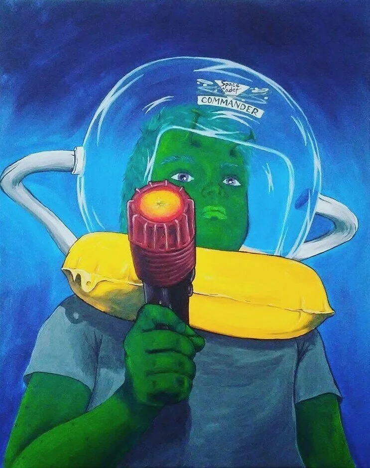 Space Cadet -Acrylic & canvas 16x20