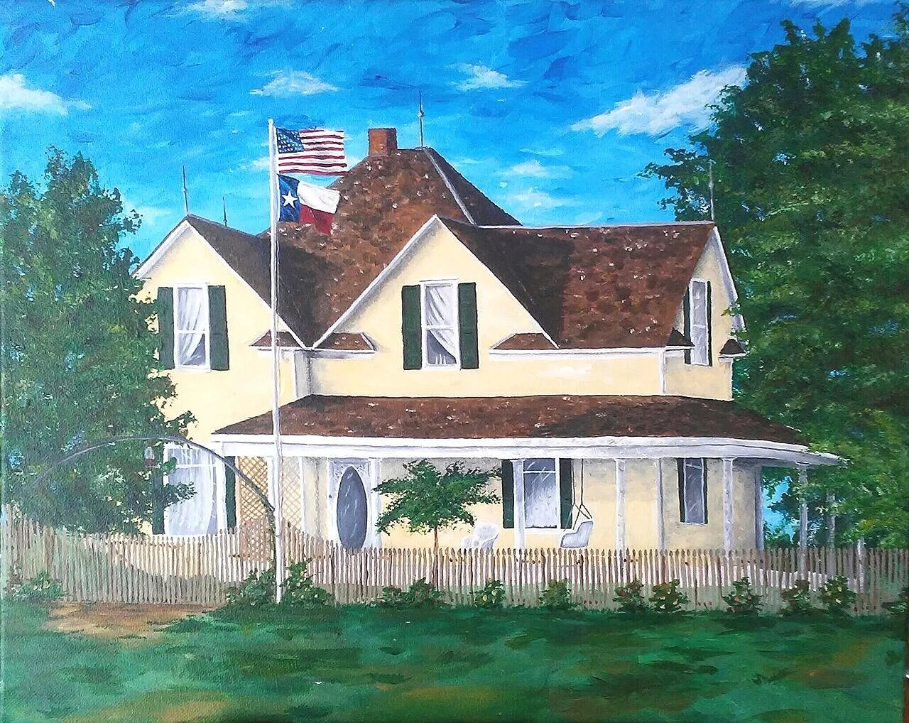 Yellow Rose -Acrylic & canvas 16x20