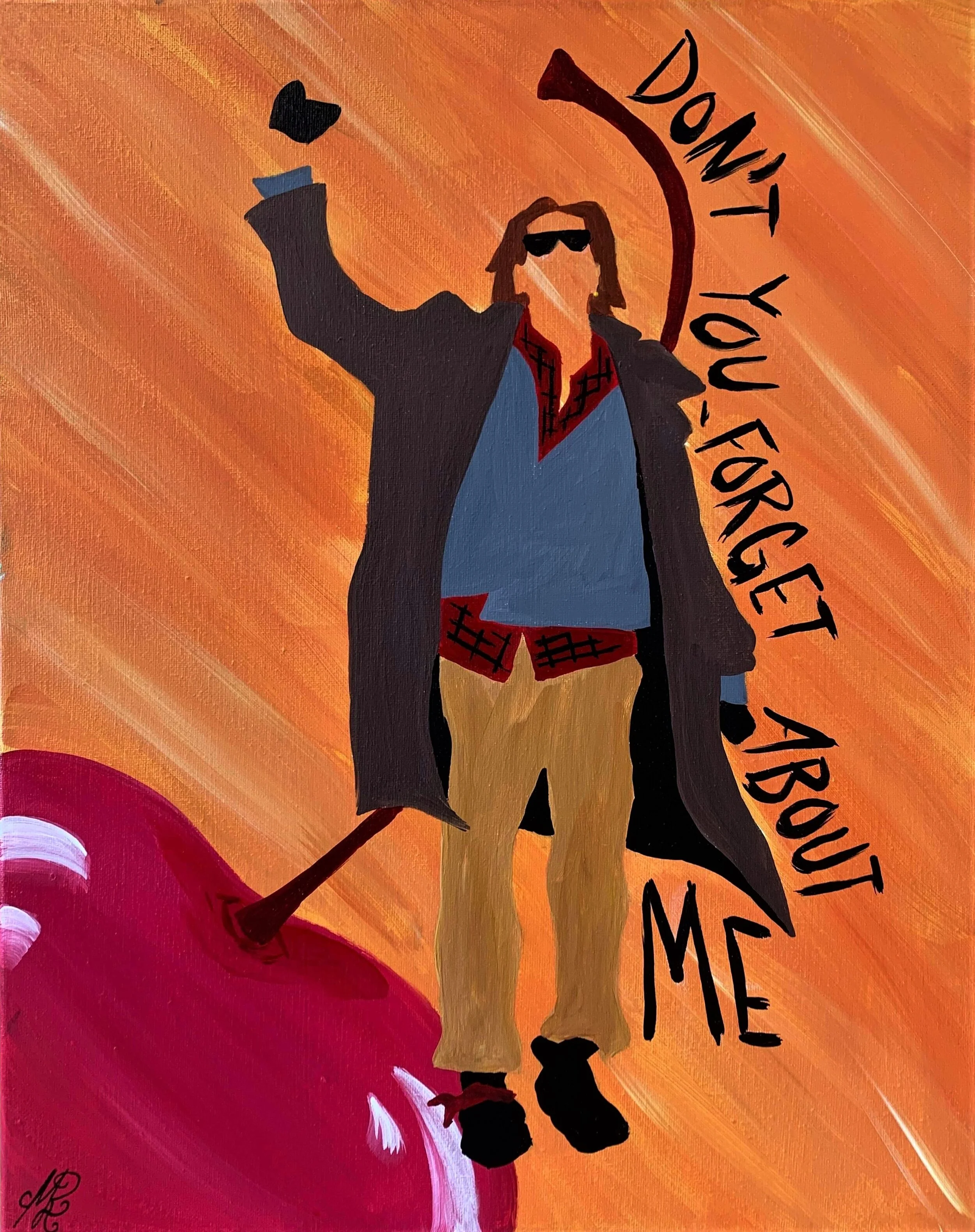 Cherry -Acrylic on 16x20 canvas