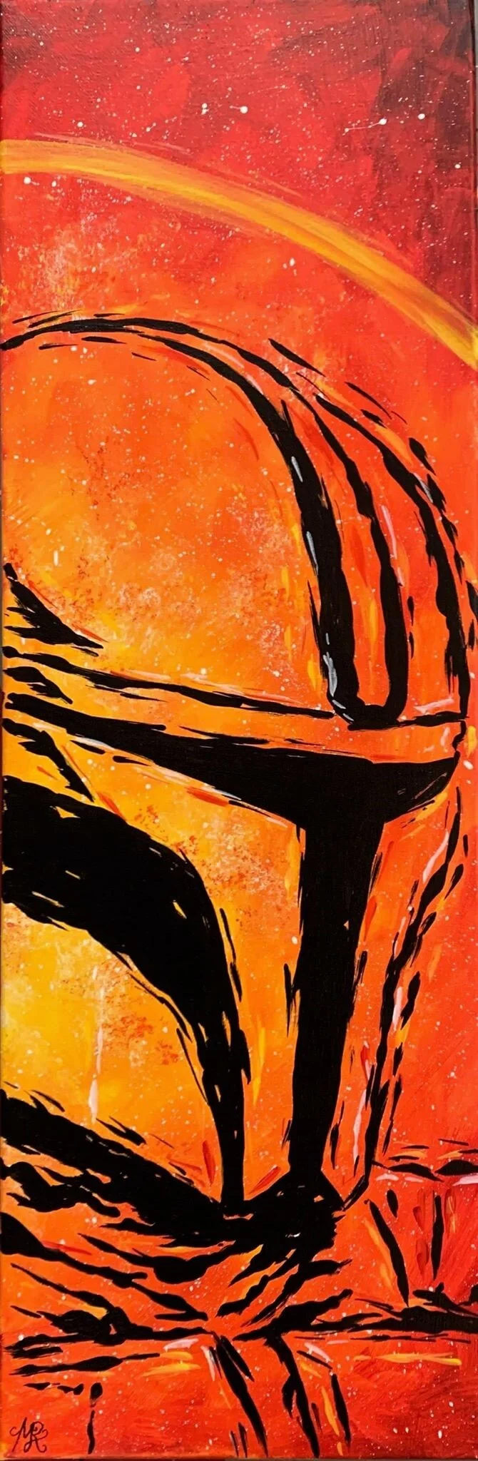 Hunter -Acrylic & canvas 10x30