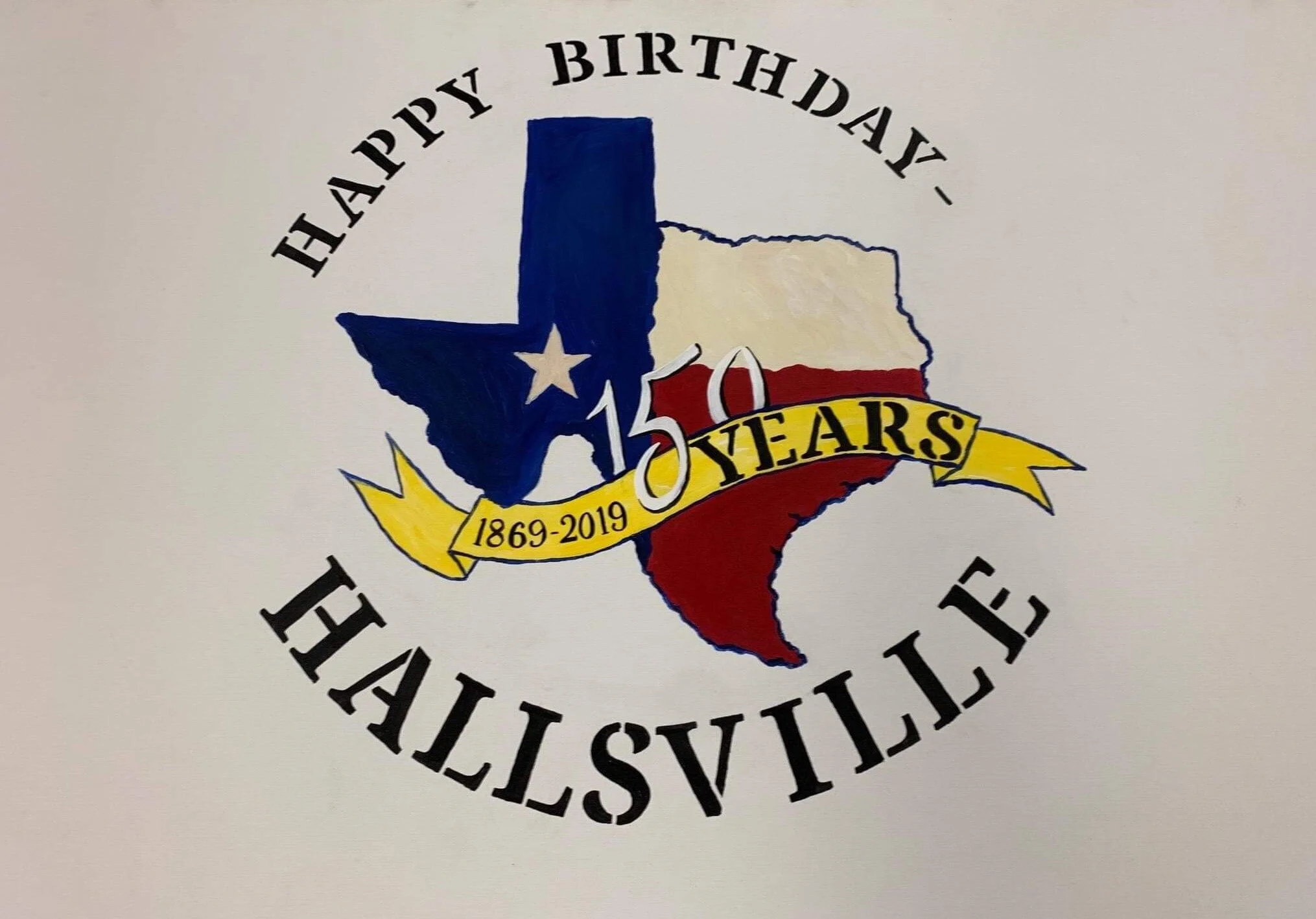 Kilgore, Tx Sesquicentennial canvas 46x52