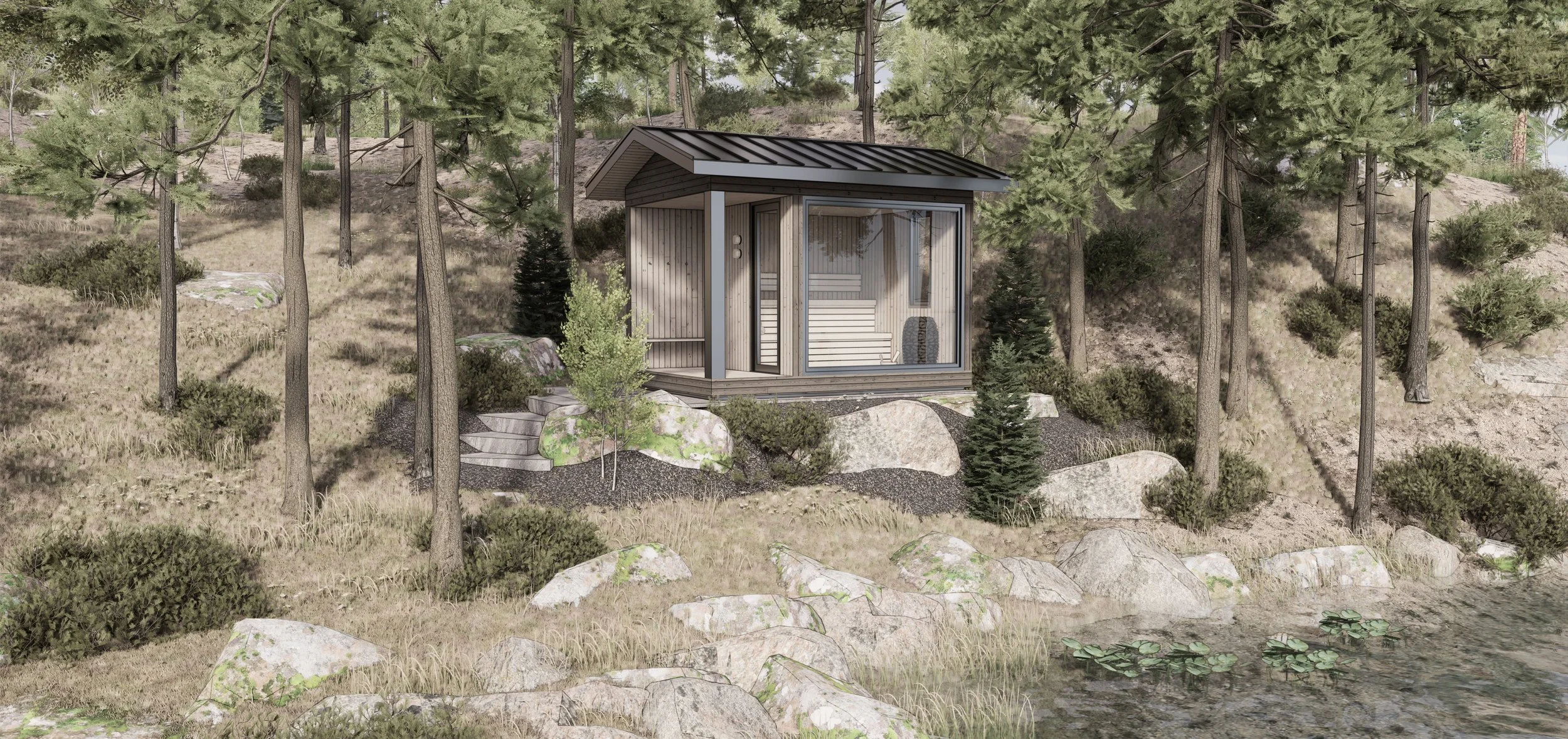 Modern Muskoka Sauna