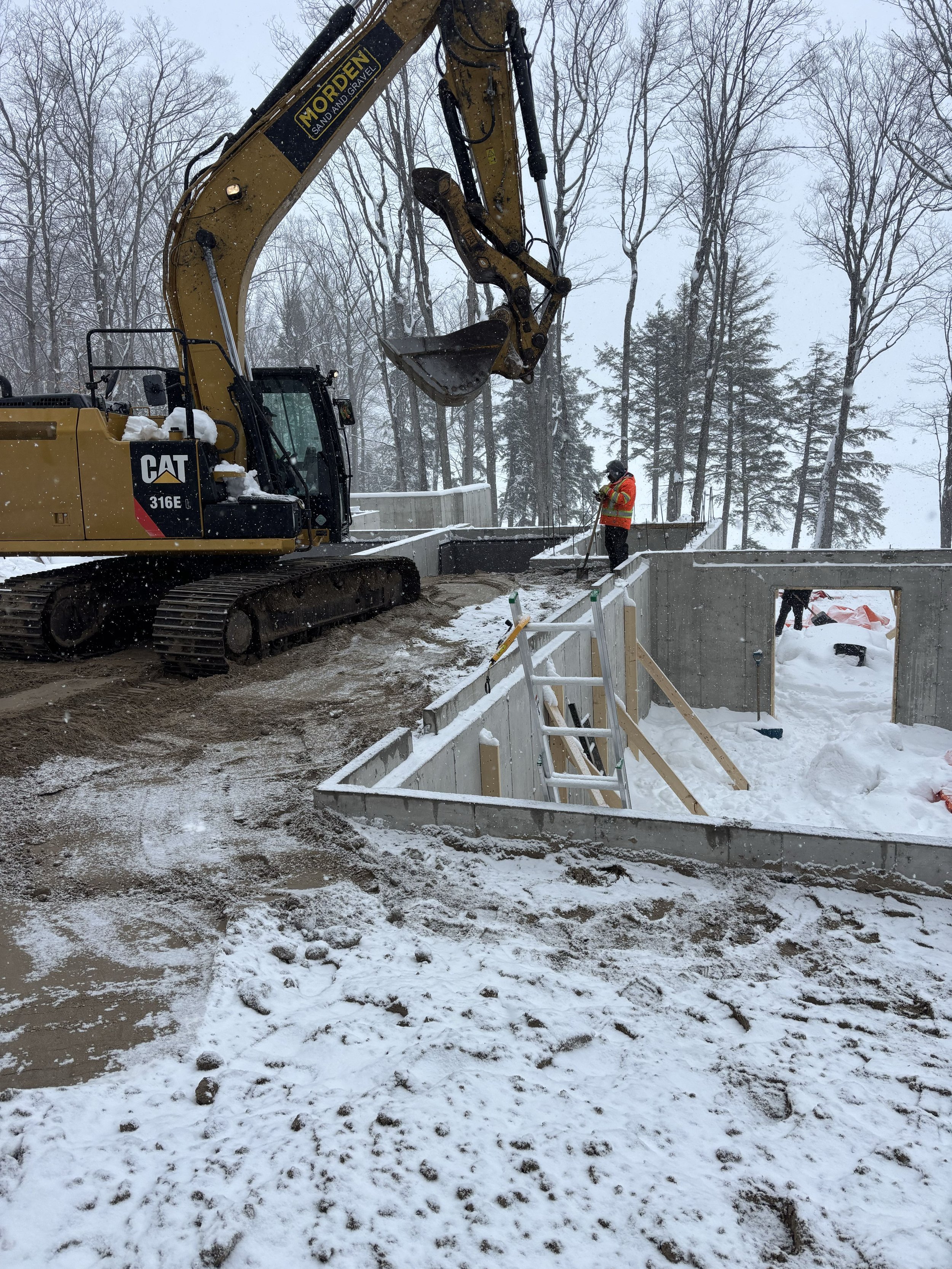 Daymark - Cottage foundation construction and site works