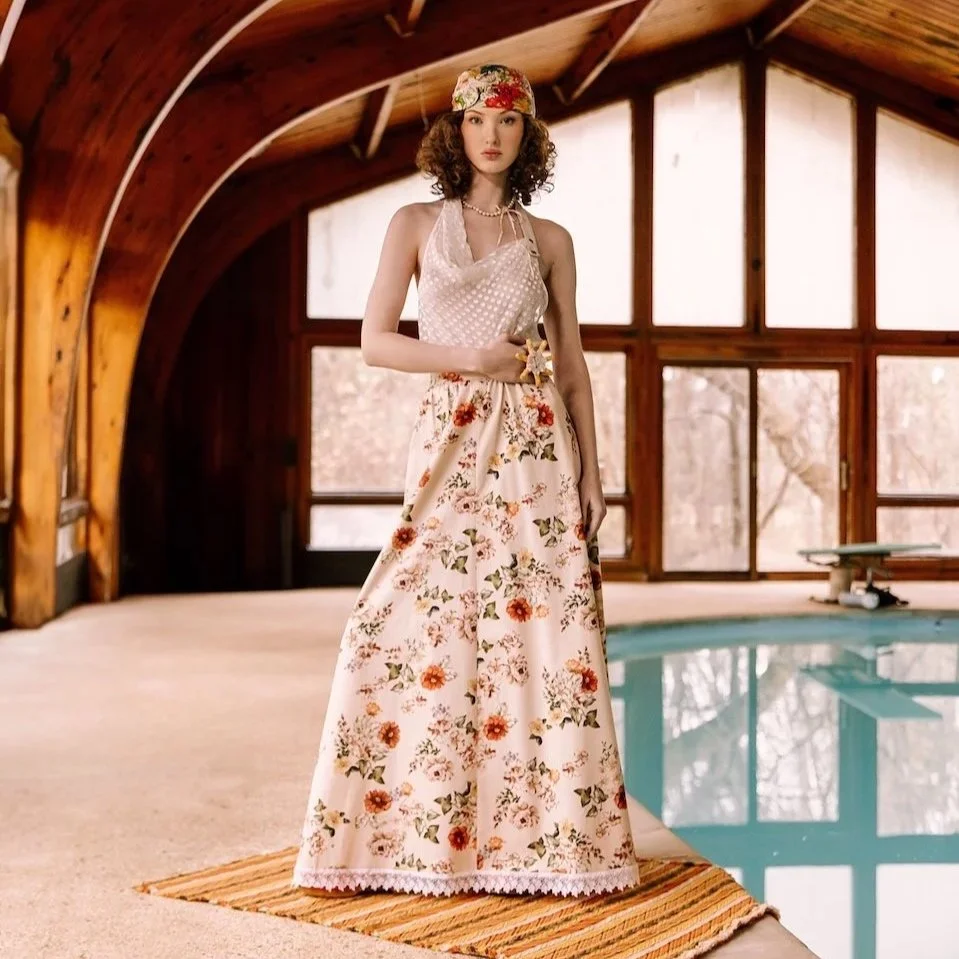 yellow flower ring as seen in Flanelle Magazine March 2024