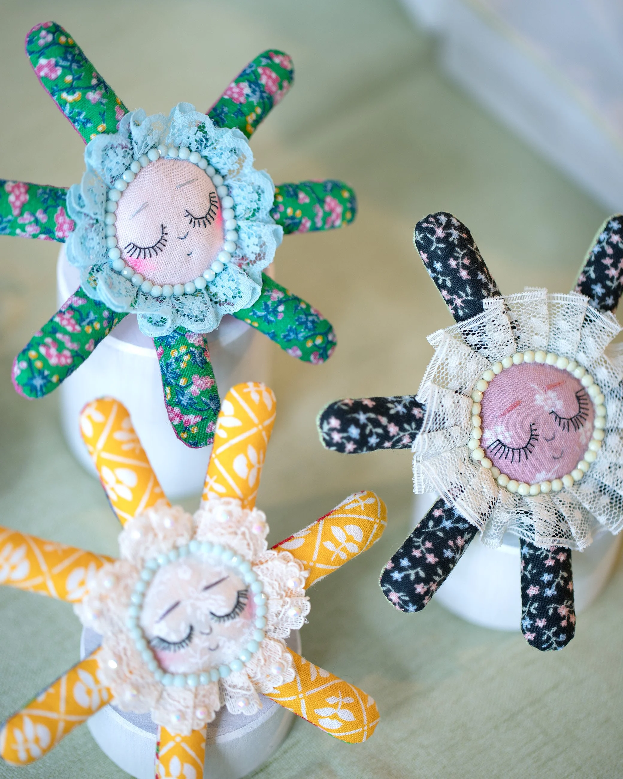 detail of flower rings