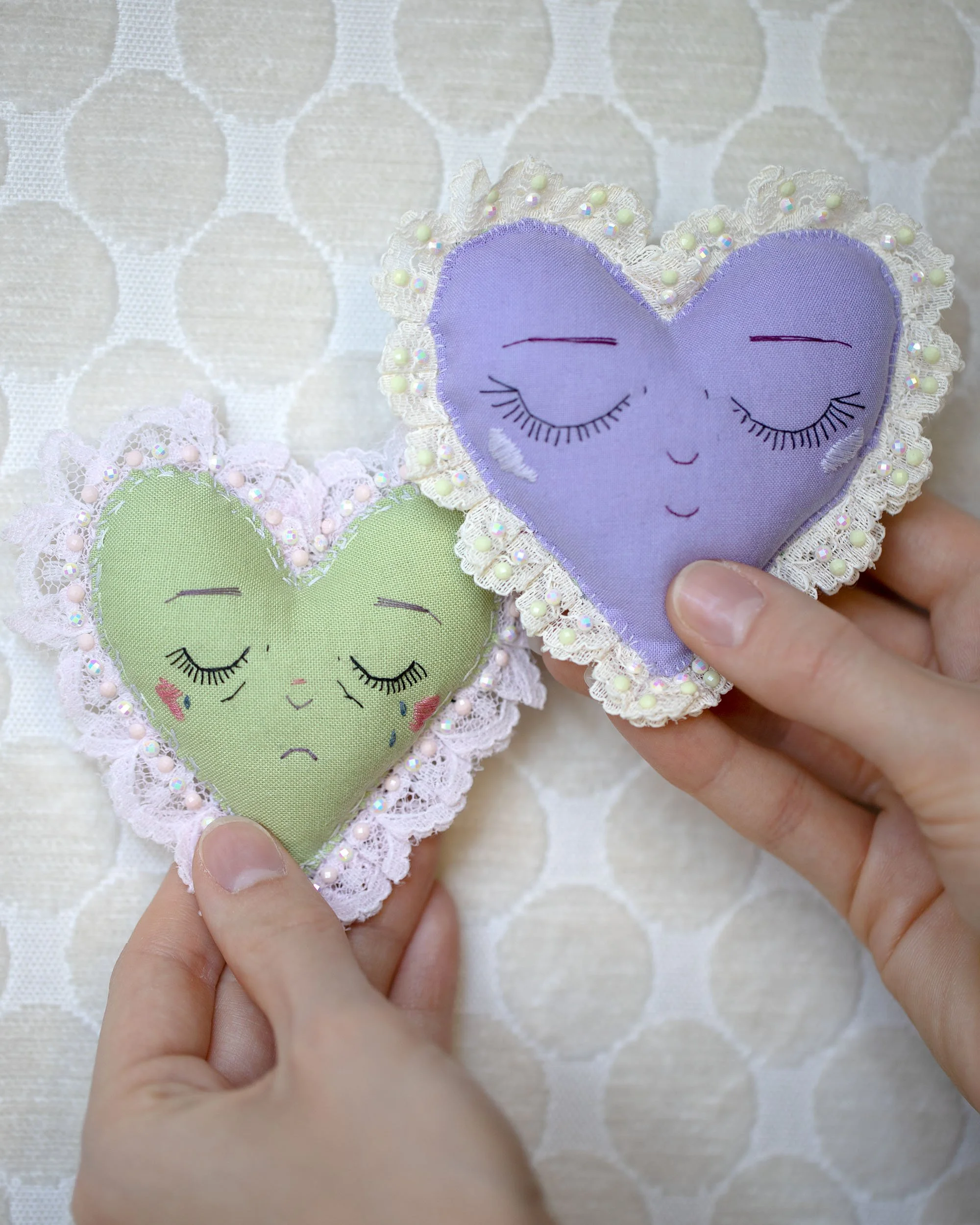 heart brooches