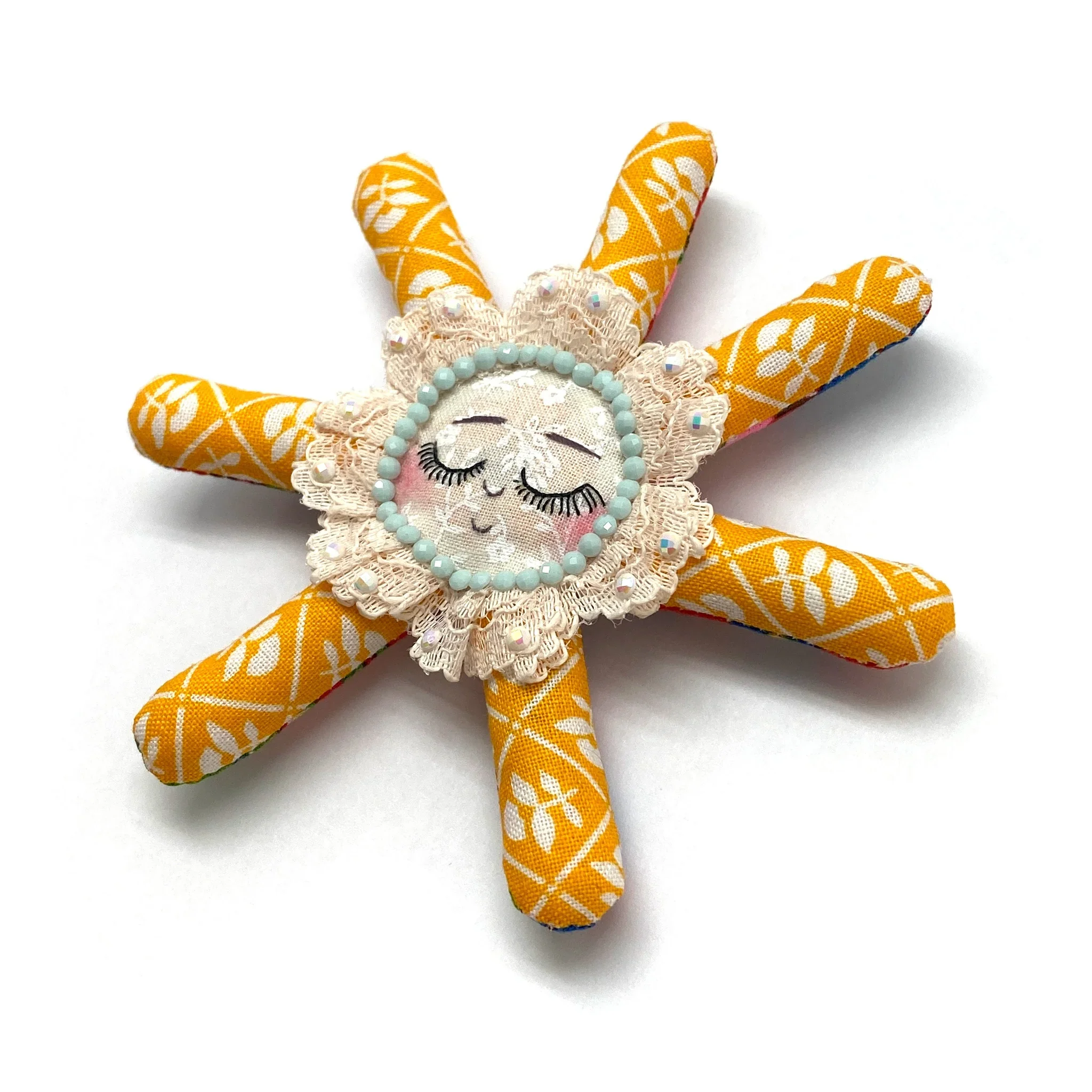 yellow flower ring detail