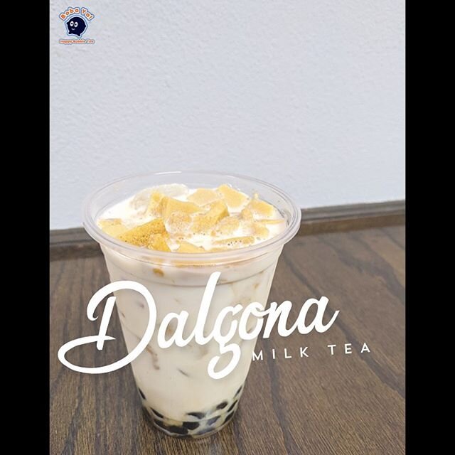 Been on the Dalgona craze lately? Why not try our new Dalgona Milk Tea? Perfect to satisfy your sweet tooth 🦷