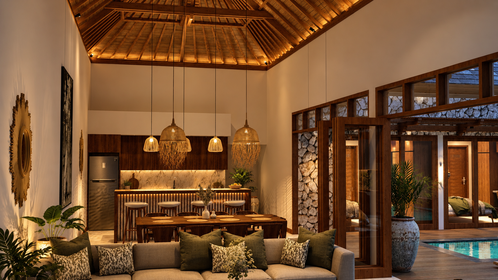 Tropical Villa Living at Dusk.png