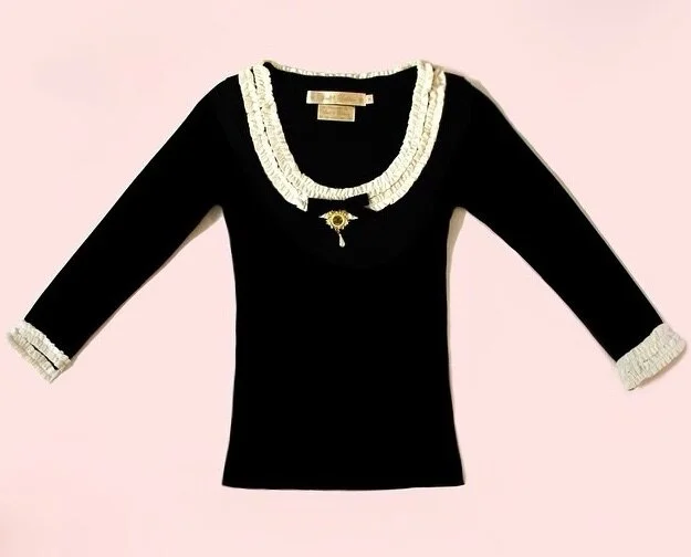 The Cake Ruffles Top with 3/4 Sleeves — Wheels & Dollbaby