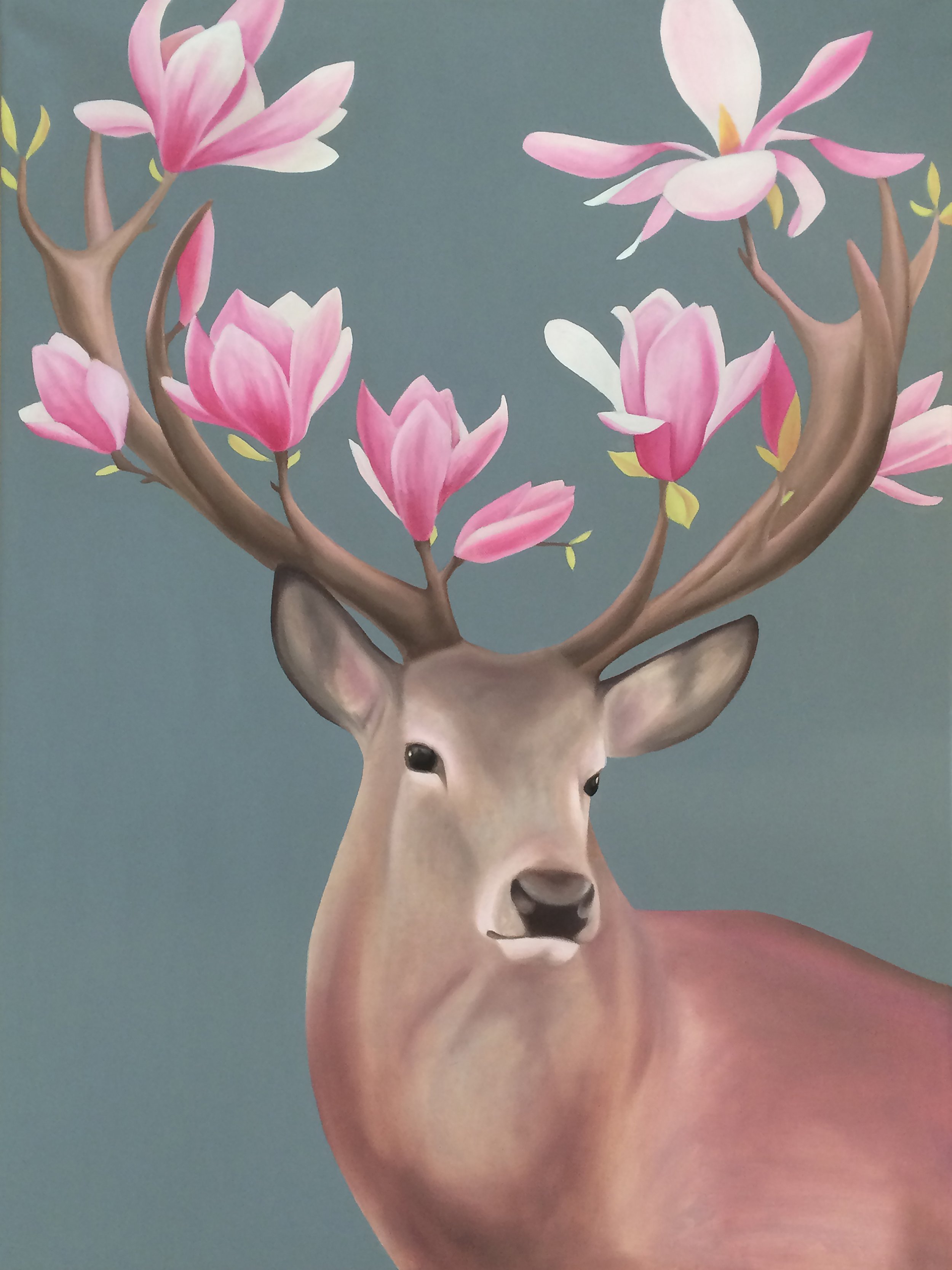 The Magic Of Spring, 2018, oil/acrylic on canvas, 80x60x2cm (sold)