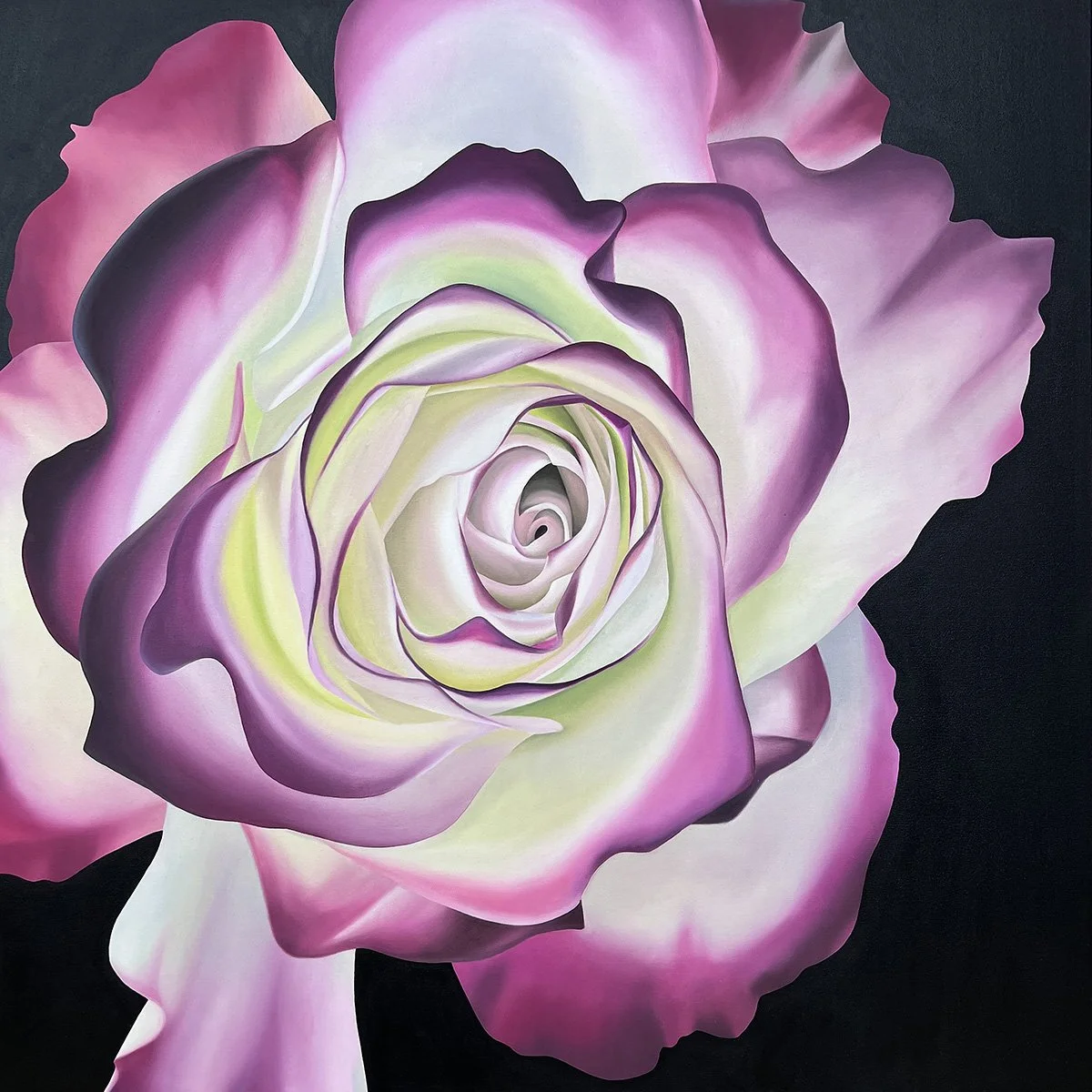 Jubile Du Prince De Monaco, 2022, oil/acrylic on canvas, 100x100x2cm (available)