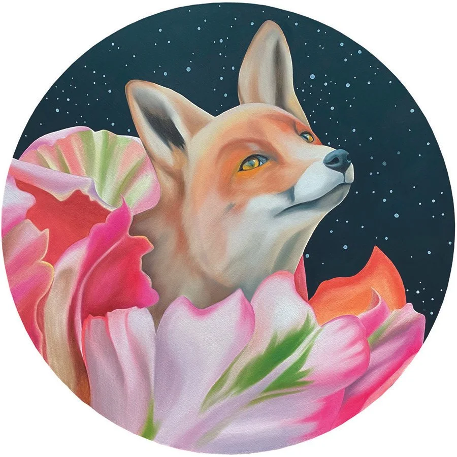 I Wish Upon A Star, 2020, oil/acrylic on round canvas, 60x60x2cm (sold)