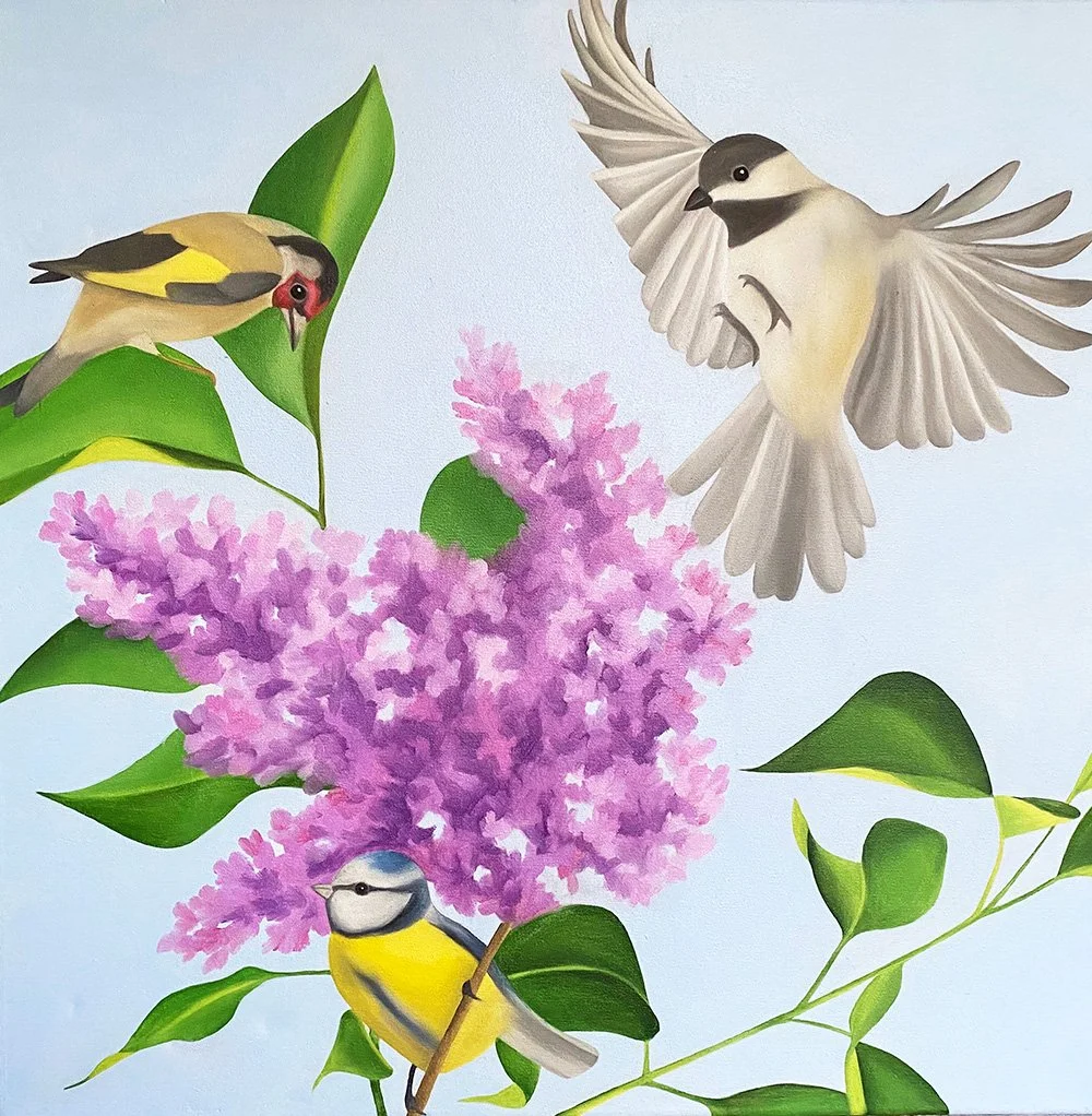 Springtime, 2020, oil on canvas, 50x50x4cm (sold)