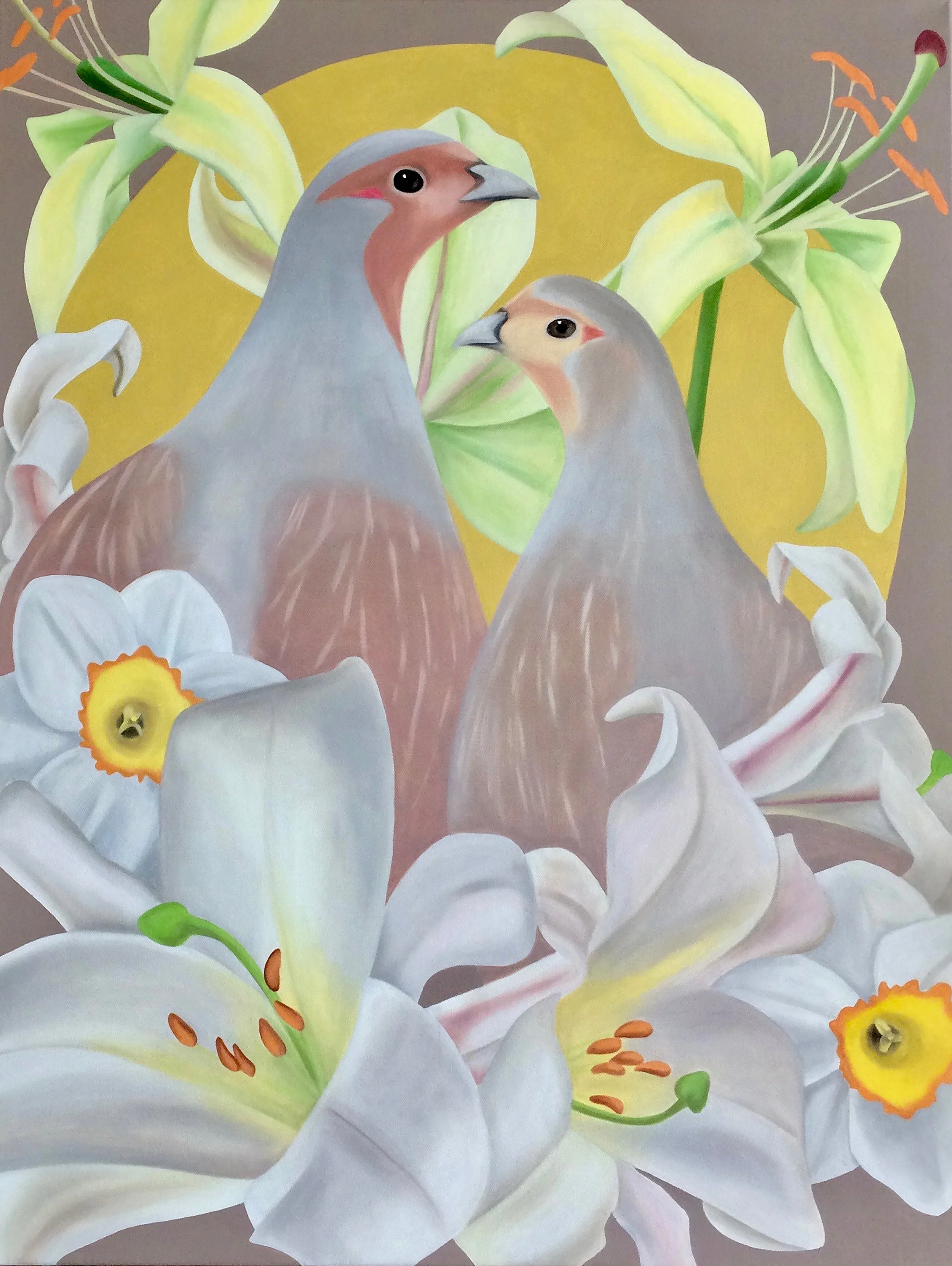 Irbes, 2019, triptych, oil on canvas, 100x70x2cm (commission work)